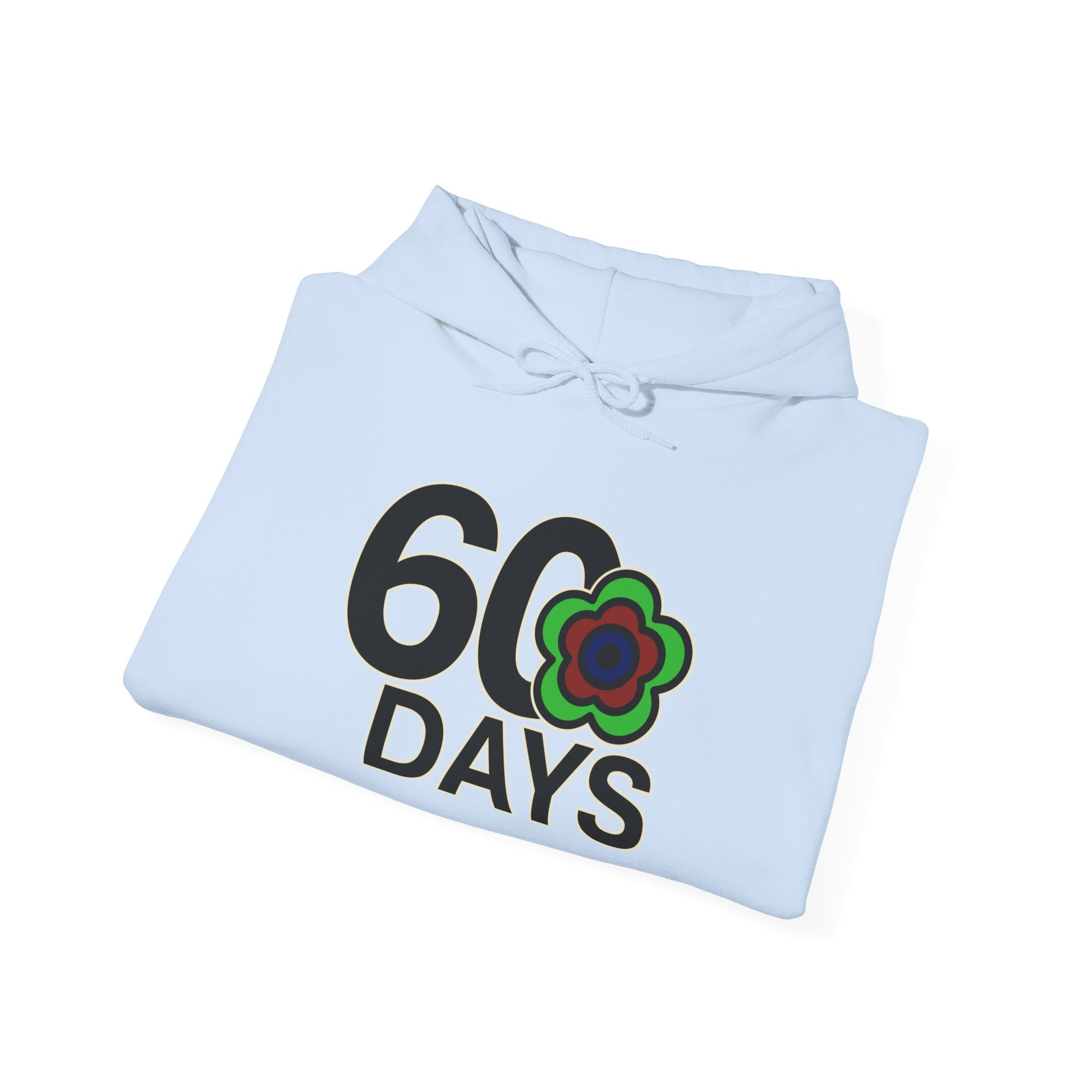 P🌺🌺P2Poppies 60 Days Sober Hoodie – Recovery Milestone Sweatshirt