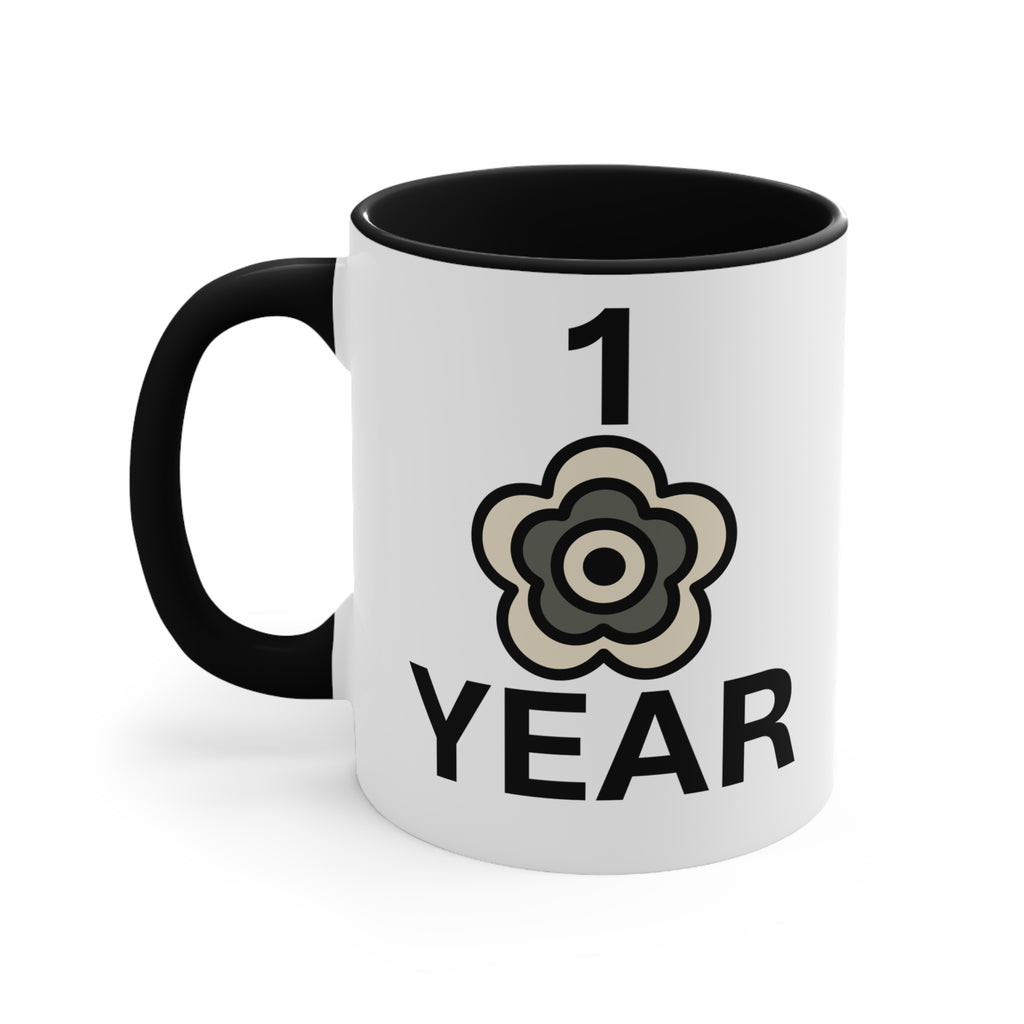 P🌺🌺P2Poppies 1 Year – Motivational Recovery Mug
