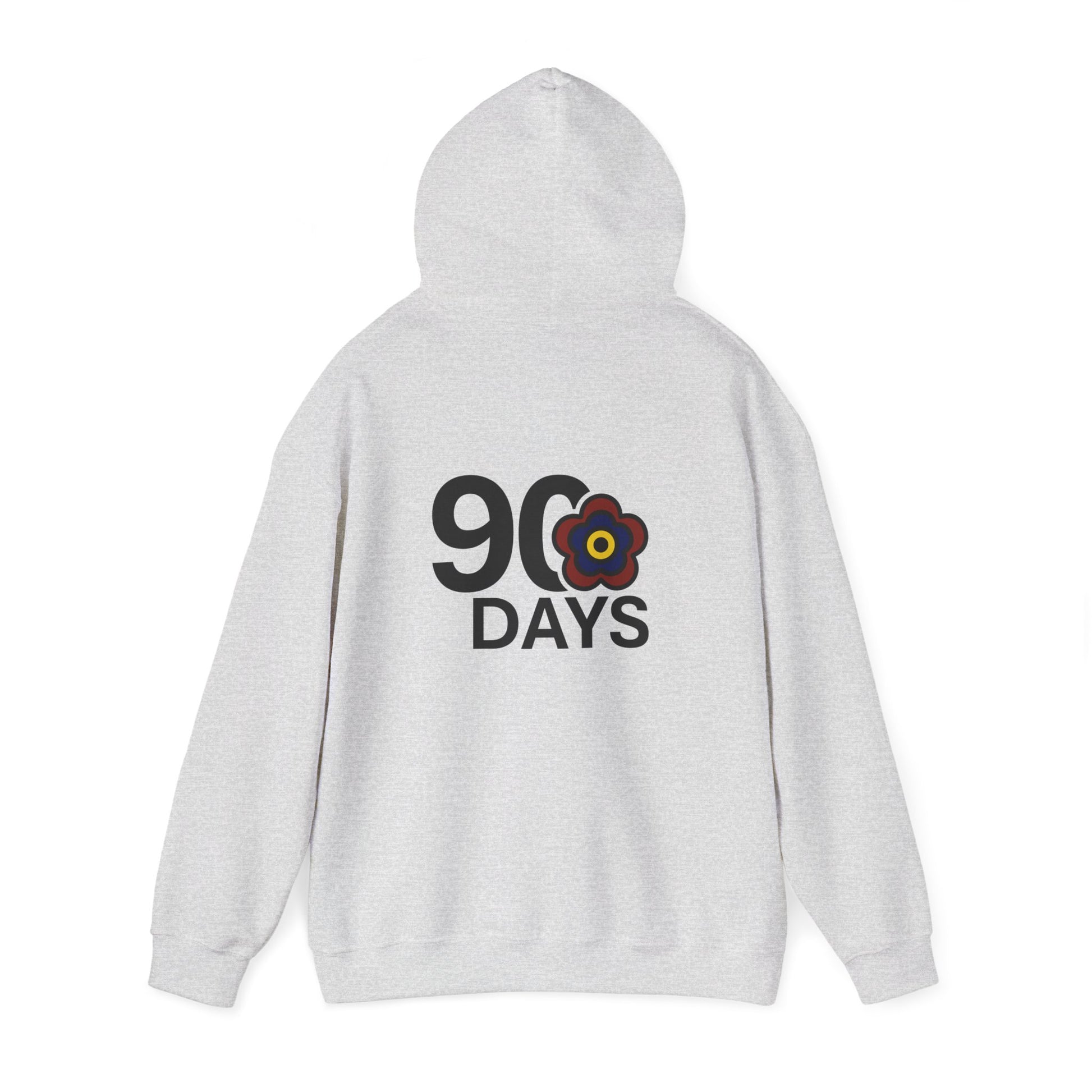 P🌺🌺P2Poppies 90 Days Sober Hoodie – Recovery Milestone Sweatshirt