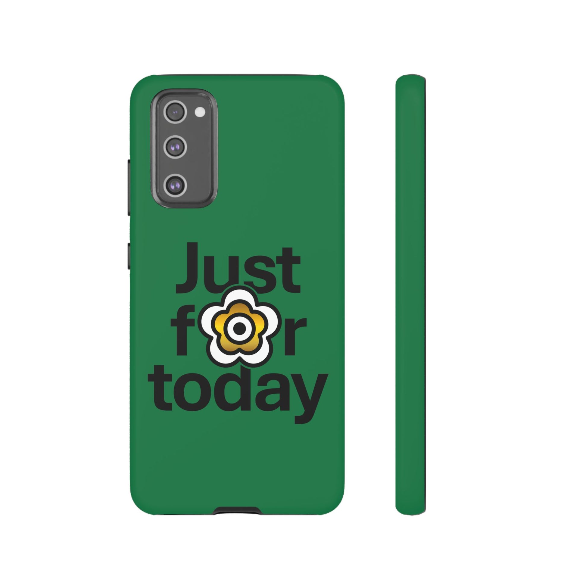 P🌺🌺P2Poppies Just for Today Samsung Phone Case – Inspirational Recovery Protection