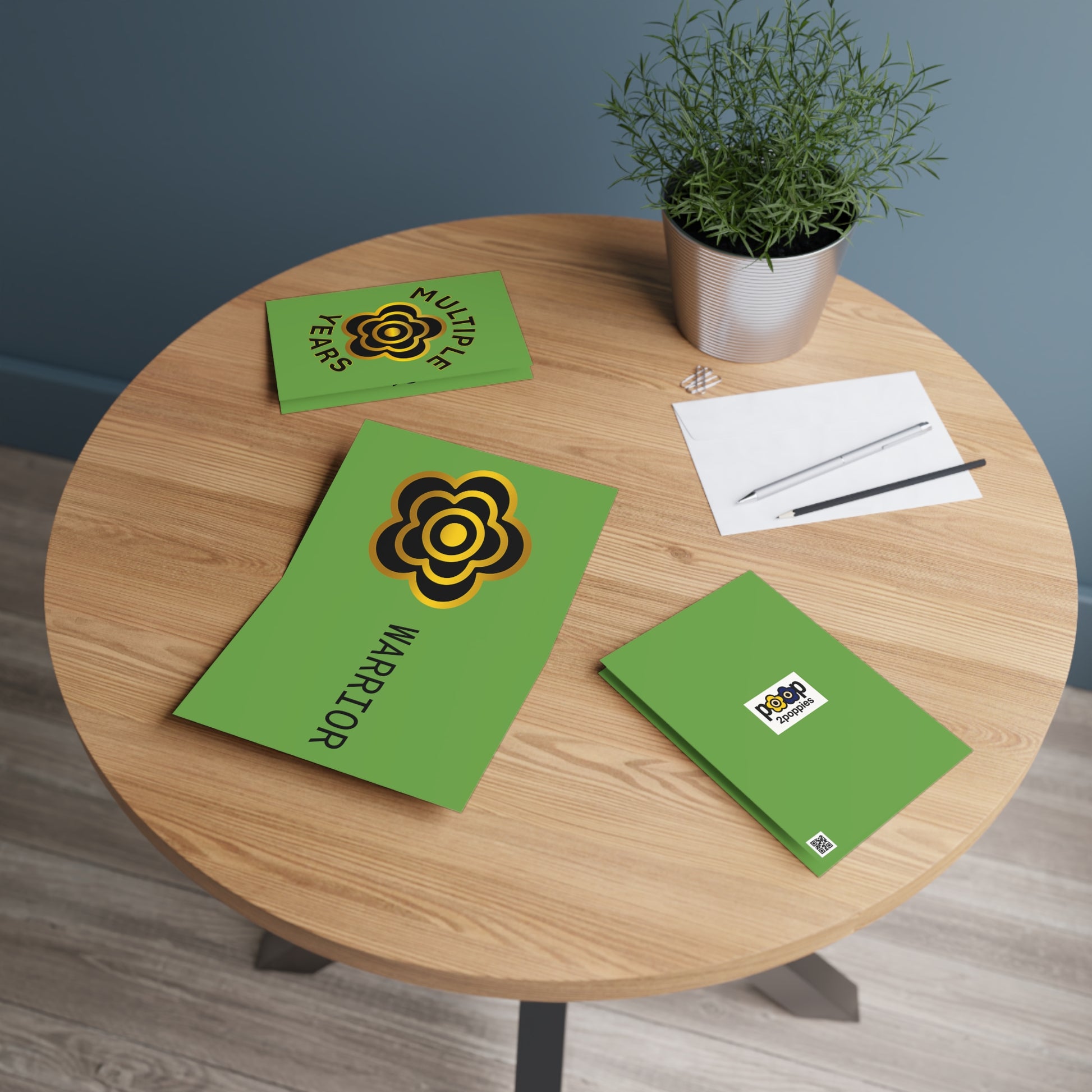 P🌺🌺P2Poppies Multiple Years Milestone Greeting Card