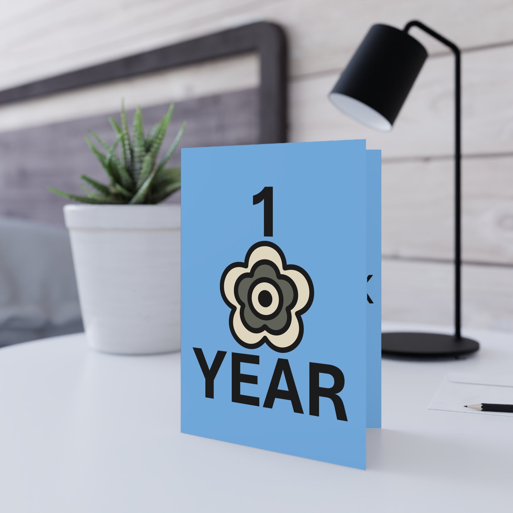 P🌺🌺P2Poppies 1 Year Milestone Greeting Card