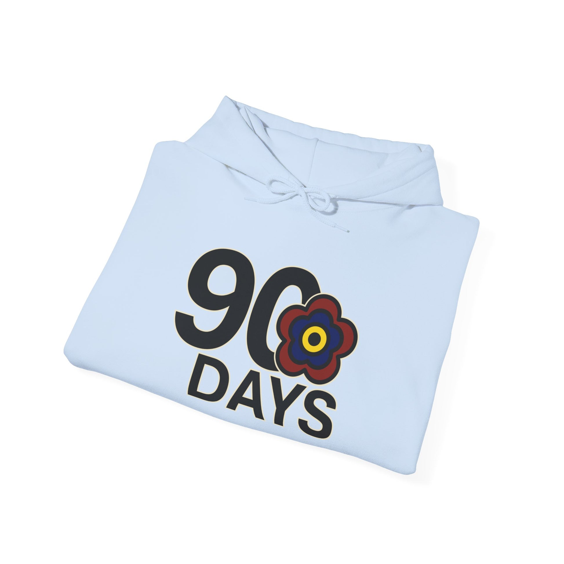 P🌺🌺P2Poppies 90 Days Sober Hoodie – Recovery Milestone Sweatshirt