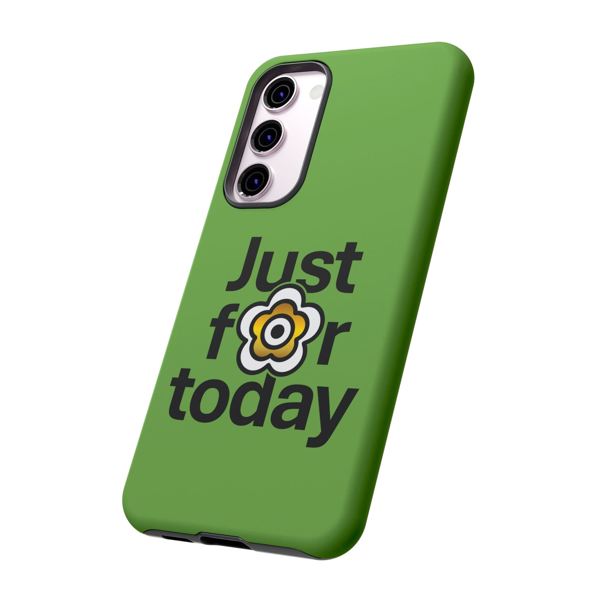 P🌺🌺P2Poppies Just for Today Samsung Phone Case – Inspirational Recovery Protection