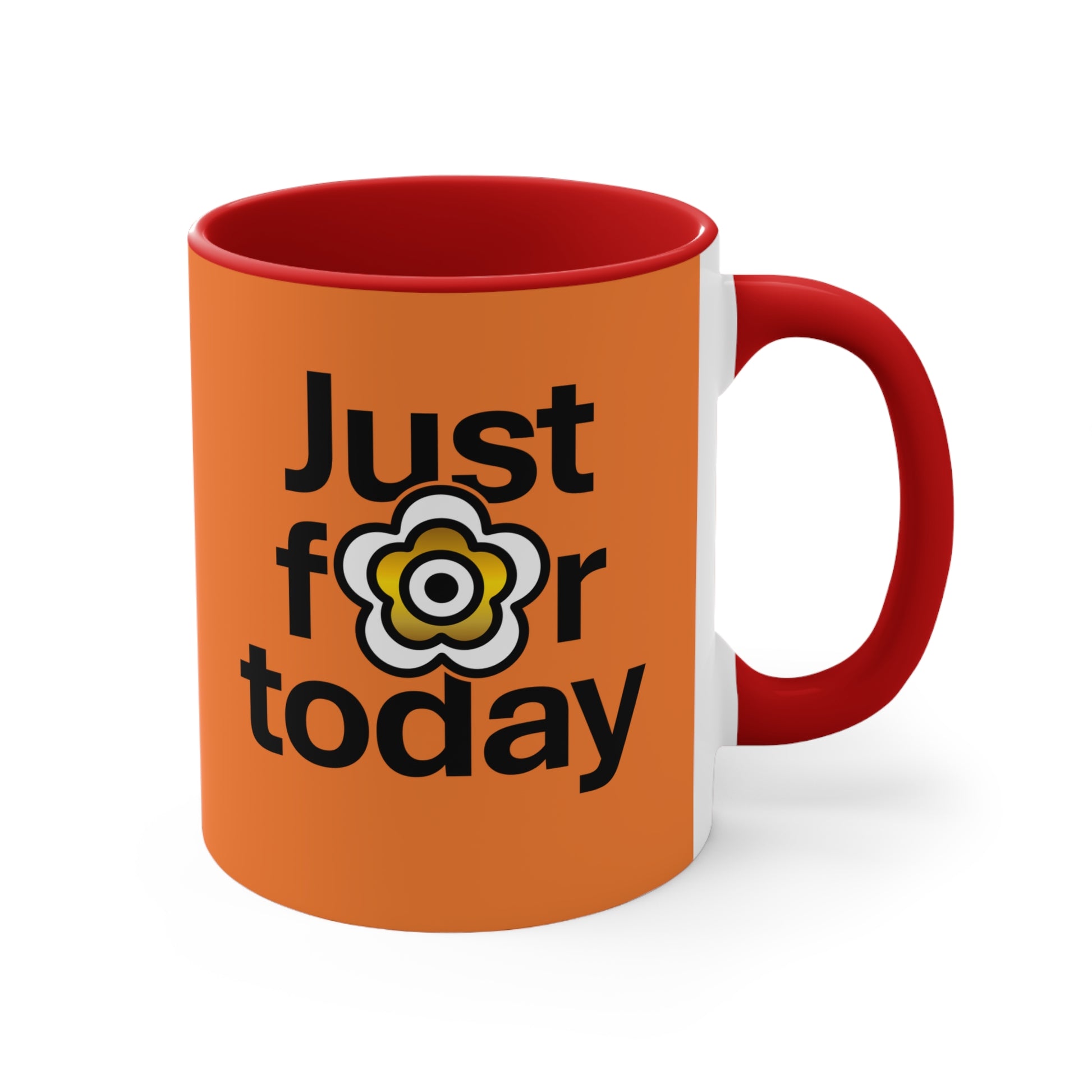 P🌺🌺P2Poppies Just for Today – Motivational Recovery Mug