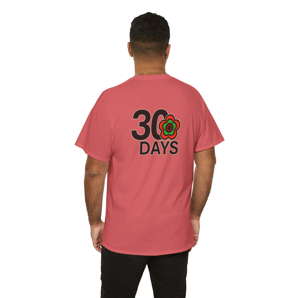 P🌺🌺P2Poppies 30 Days Sober – Motivational Recovery T-Shirt