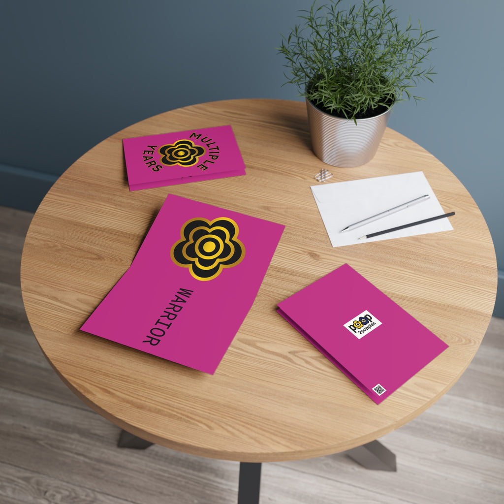 P🌺🌺P2Poppies Multiple Years Milestone Greeting Card