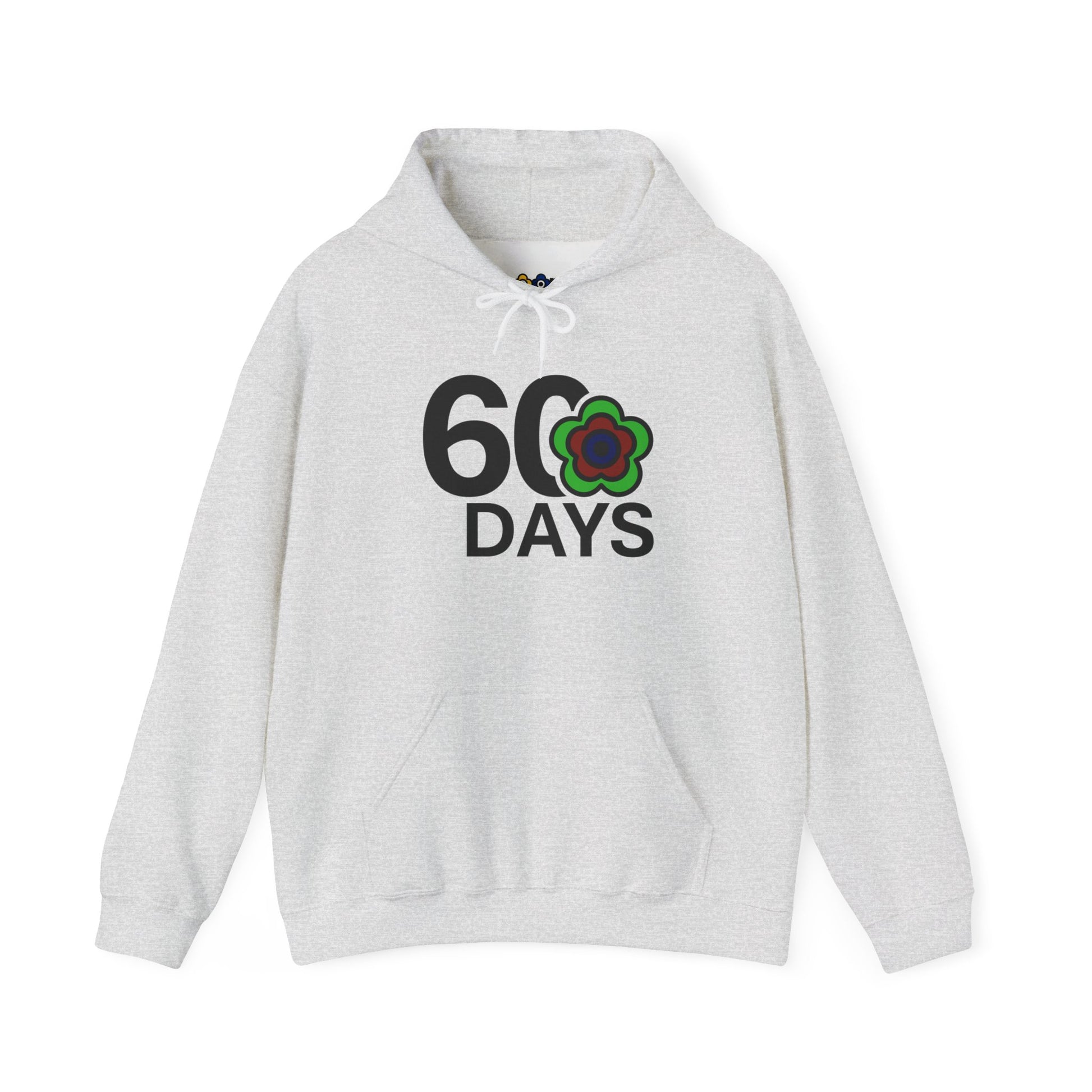 P🌺🌺P2Poppies 60 Days Sober Hoodie – Recovery Milestone Sweatshirt