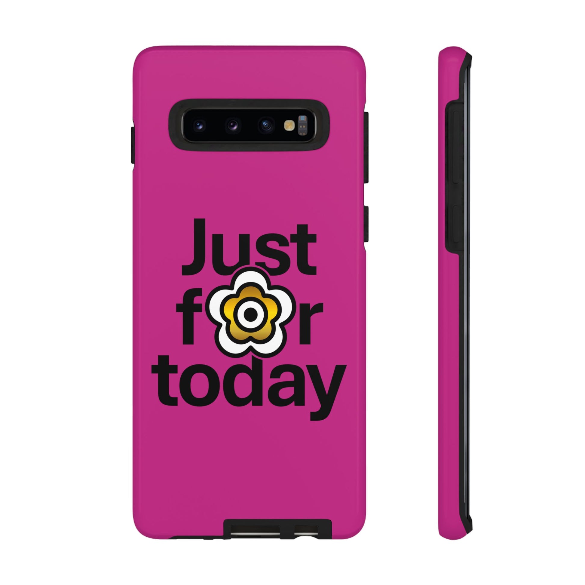 P🌺🌺P2Poppies Just for Today Samsung Phone Case – Inspirational Recovery Protection