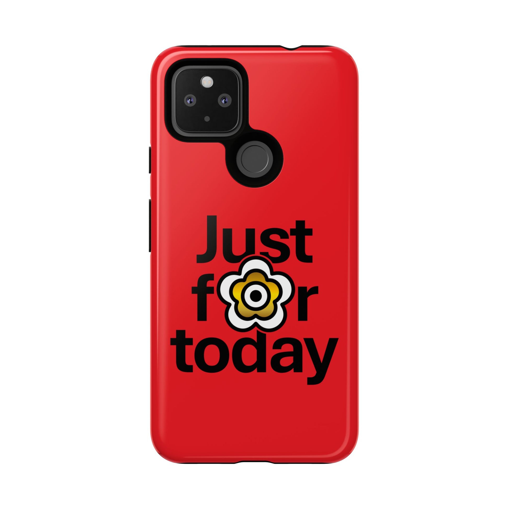 P🌺🌺P2Poppies Just for Today Google Phone Case – Inspirational Recovery Protection