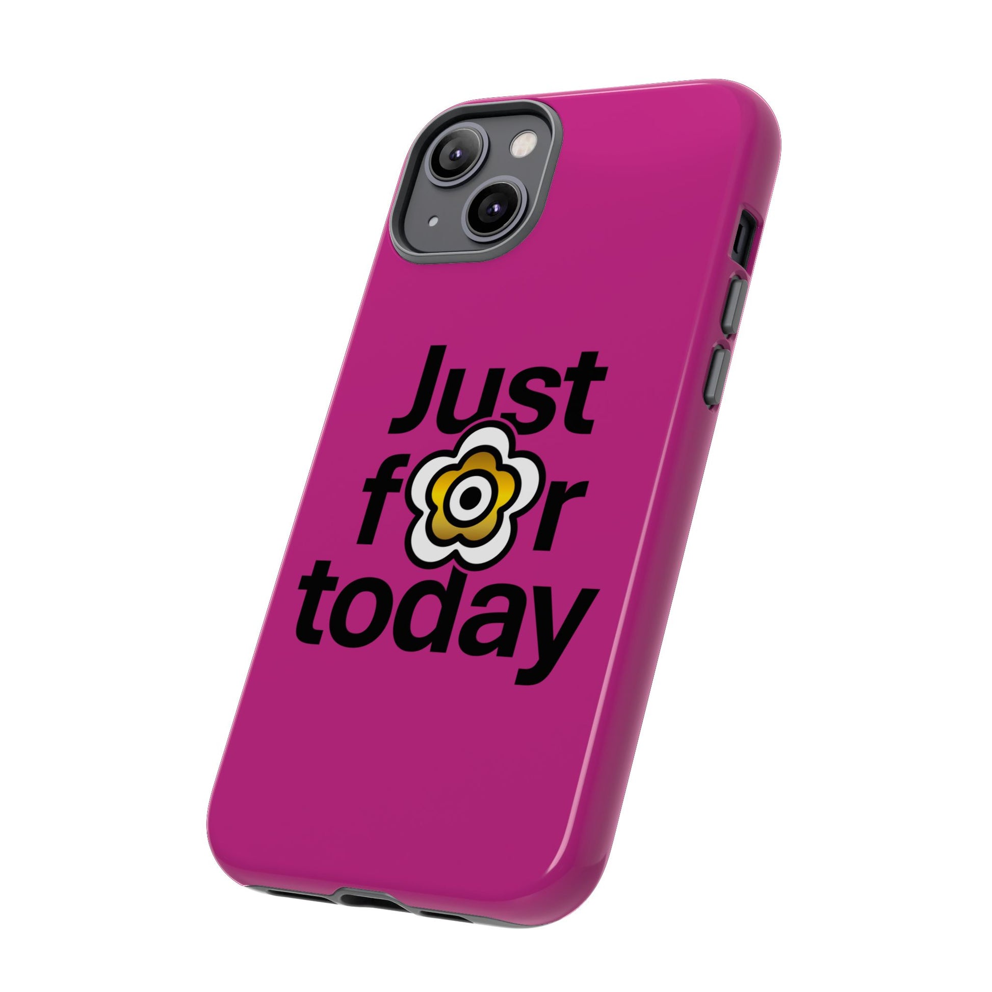 P🌺🌺P2Poppies Just for Today i-Phone Case – Inspirational Recovery Protection