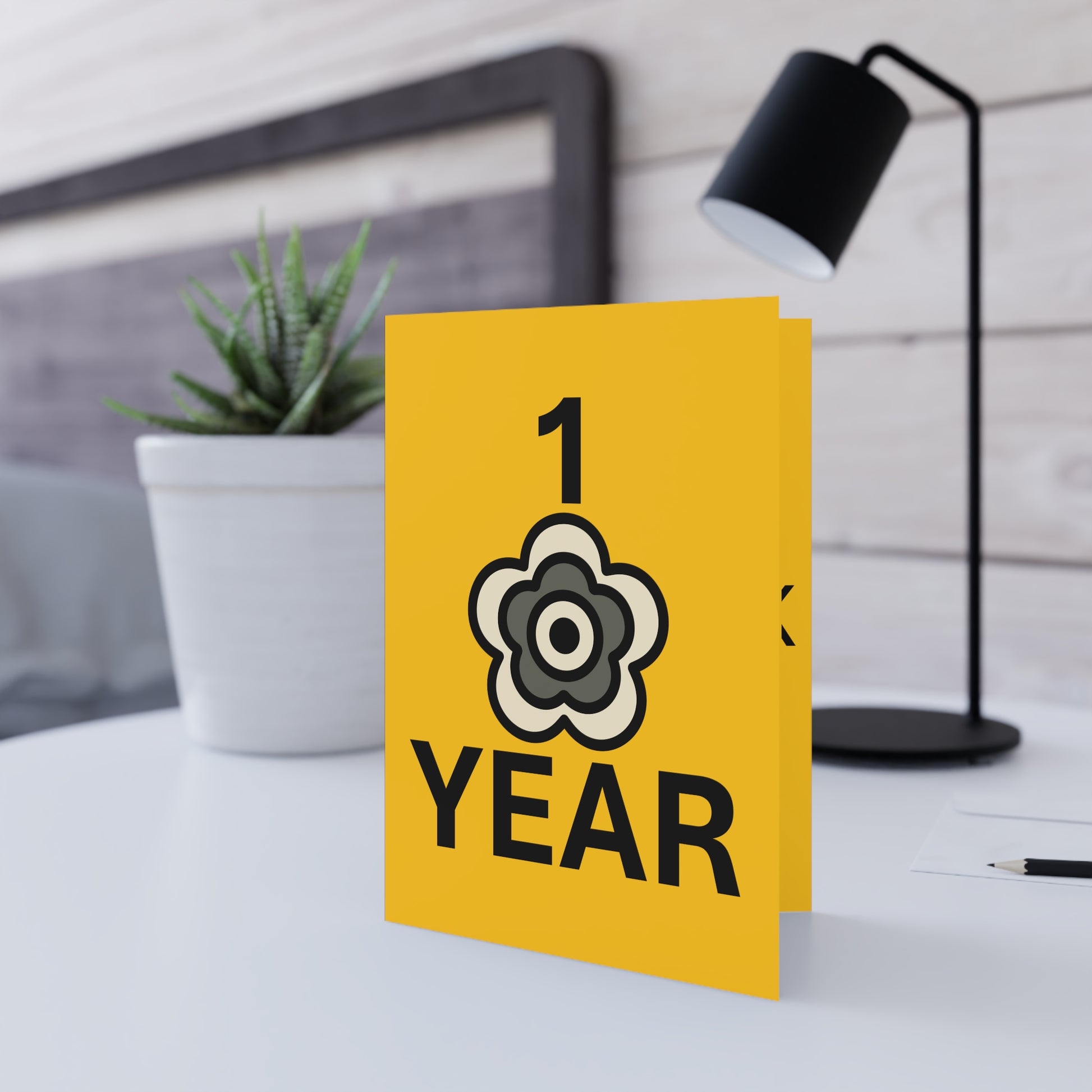 P🌺🌺P2Poppies 1 Year Milestone Greeting Card