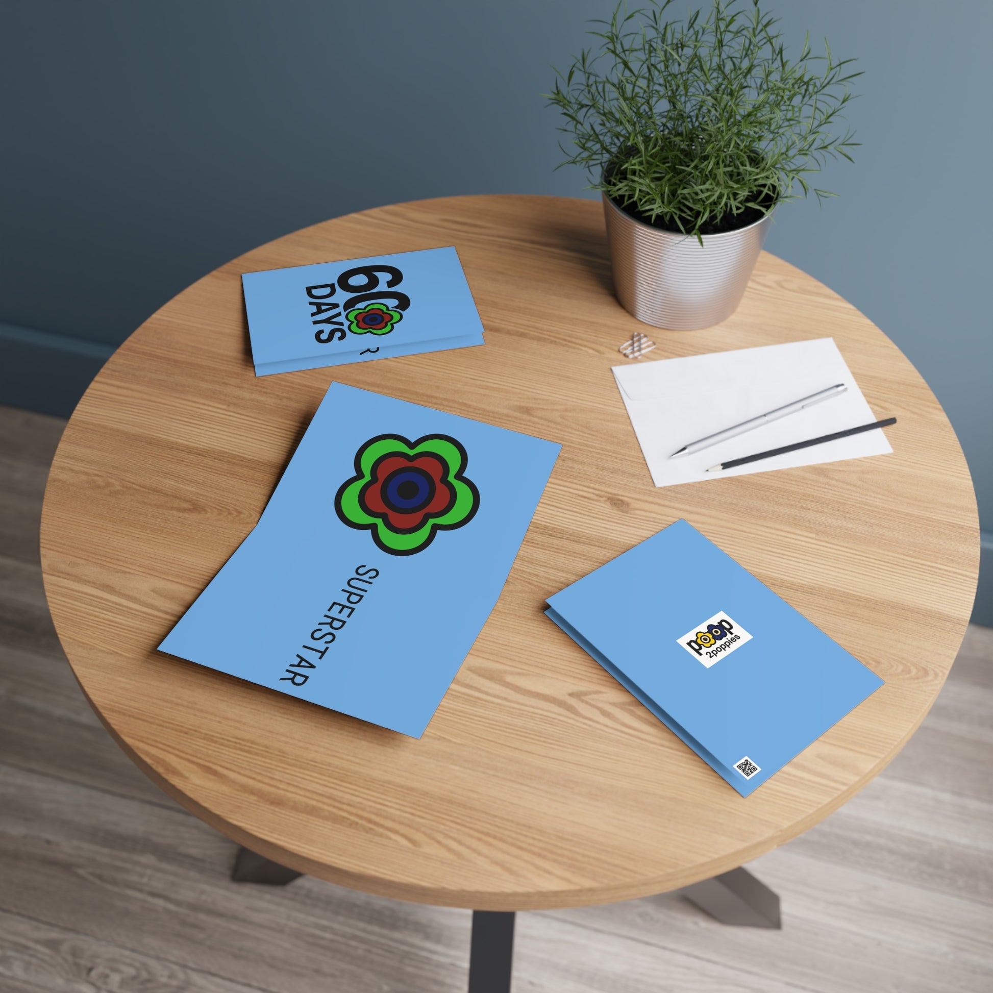 P🌺🌺P2Poppies 60 Days Milestone Greeting Card