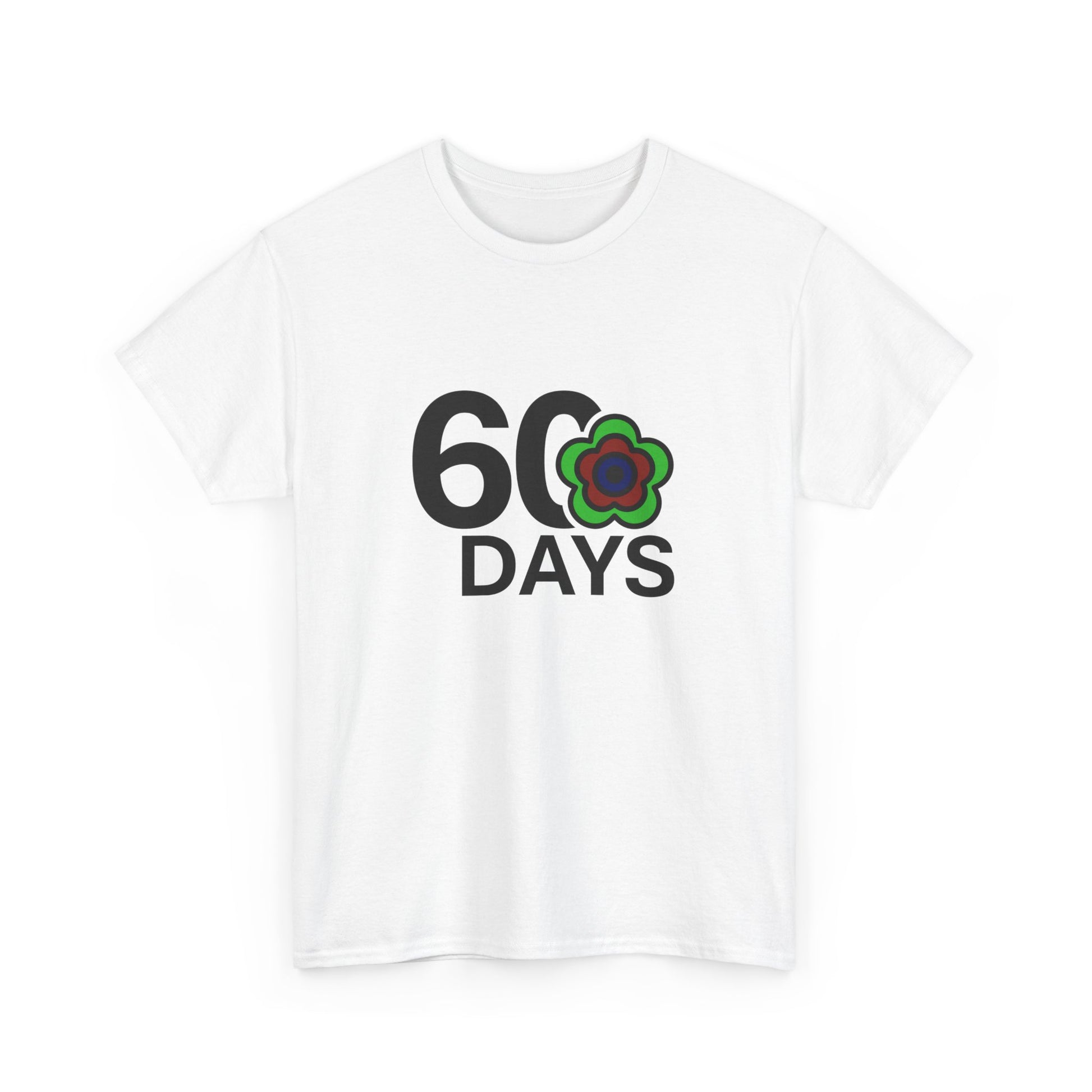 P🌺🌺P2Poppies 60 Days Sober – Motivational Recovery T-Shirt