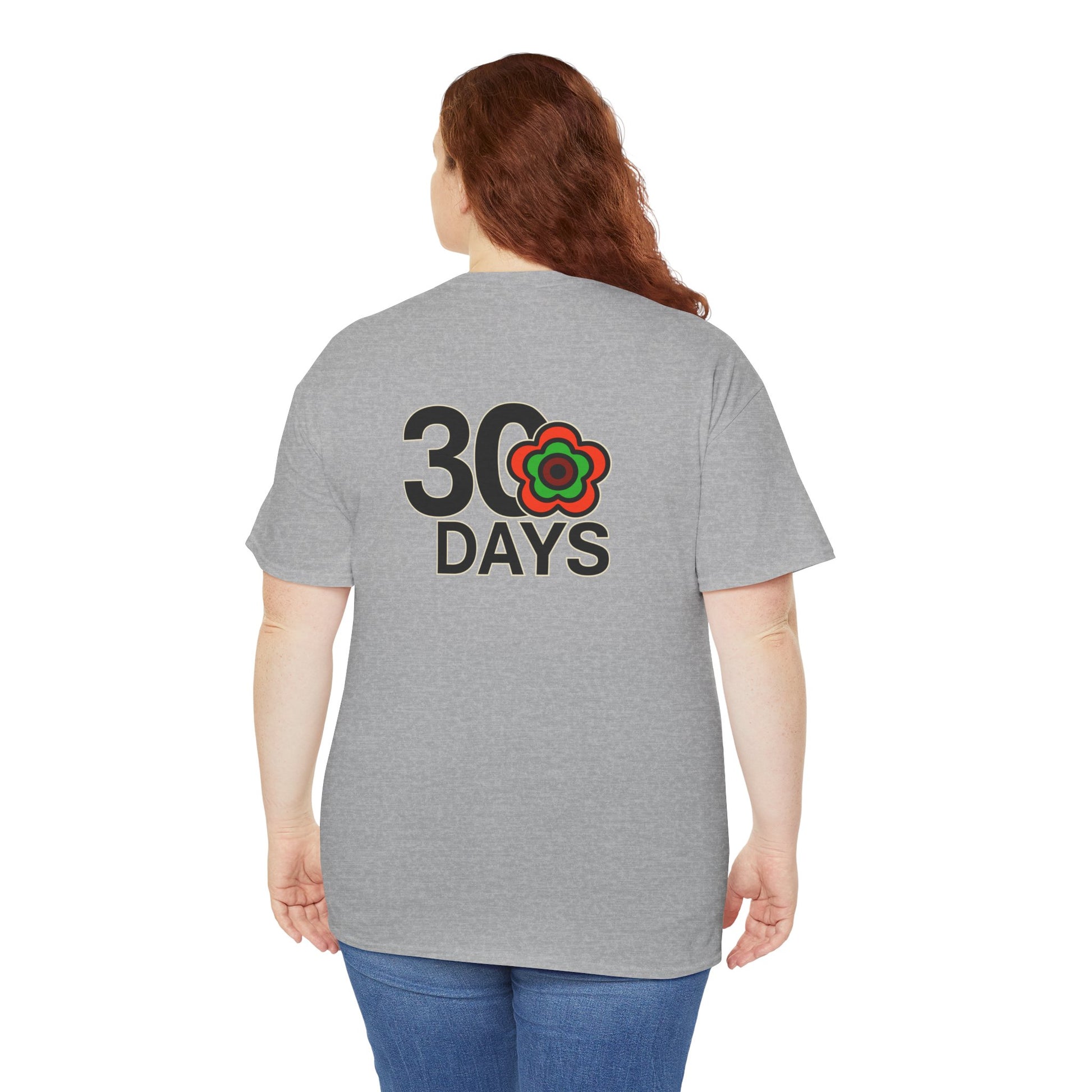 P🌺🌺P2Poppies 30 Days Sober – Motivational Recovery T-Shirt