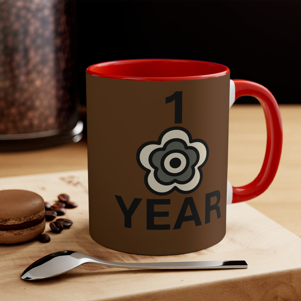 P🌺🌺P2Poppies 1 Year – Motivational Recovery Mug