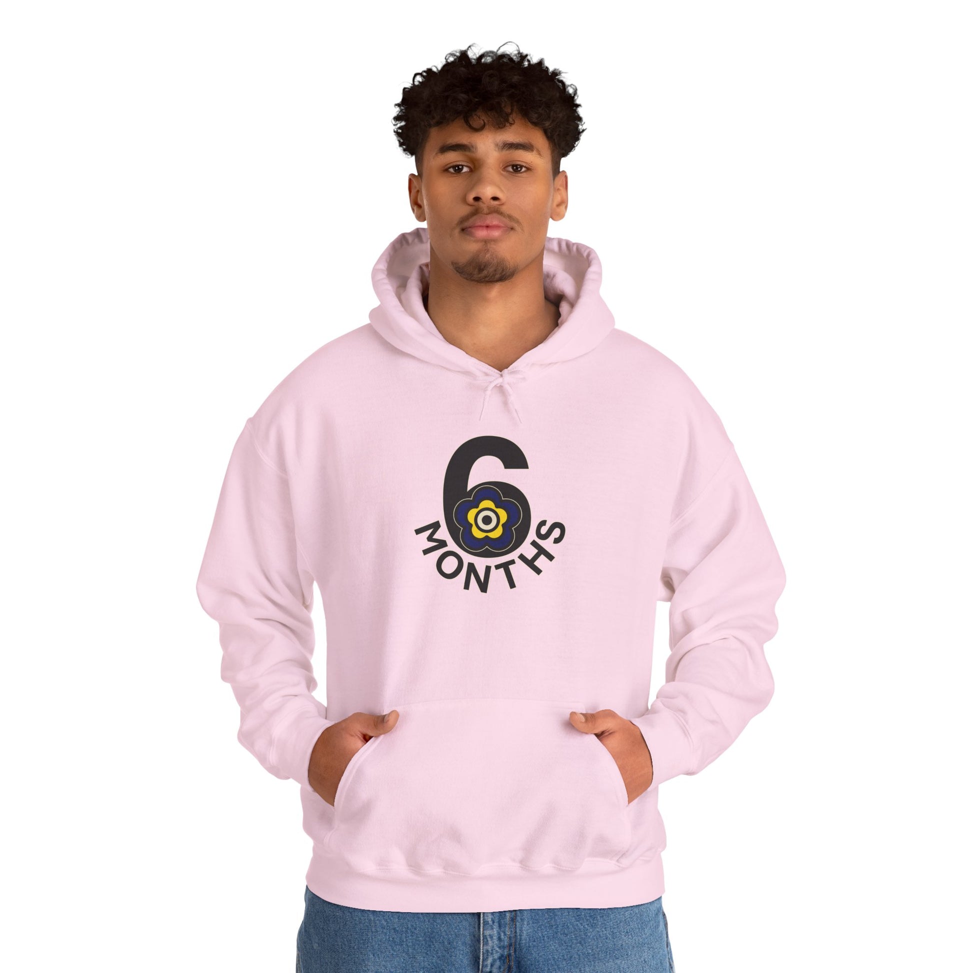 P🌺🌺P2Poppies 6 Months Sober Hoodie – Recovery Milestone Sweatshirt