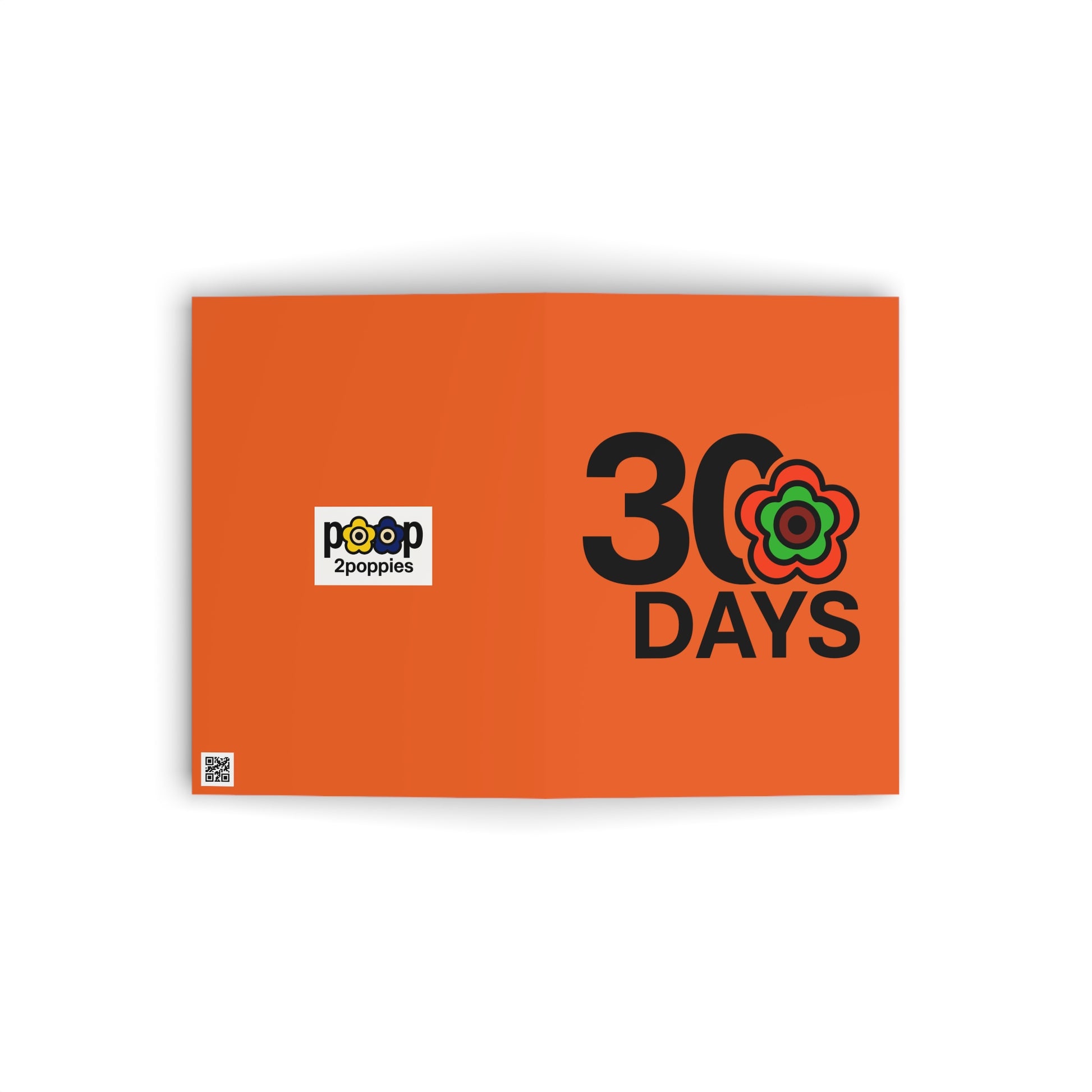 P🌺🌺P2Poppies 30 Days Milestone Greeting Card