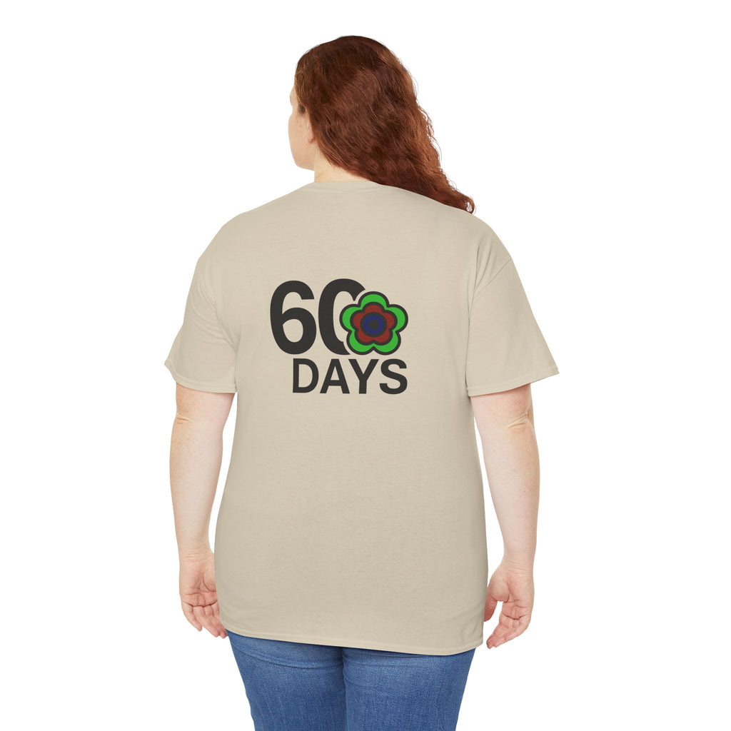 P🌺🌺P2Poppies 60 Days Sober – Motivational Recovery T-Shirt