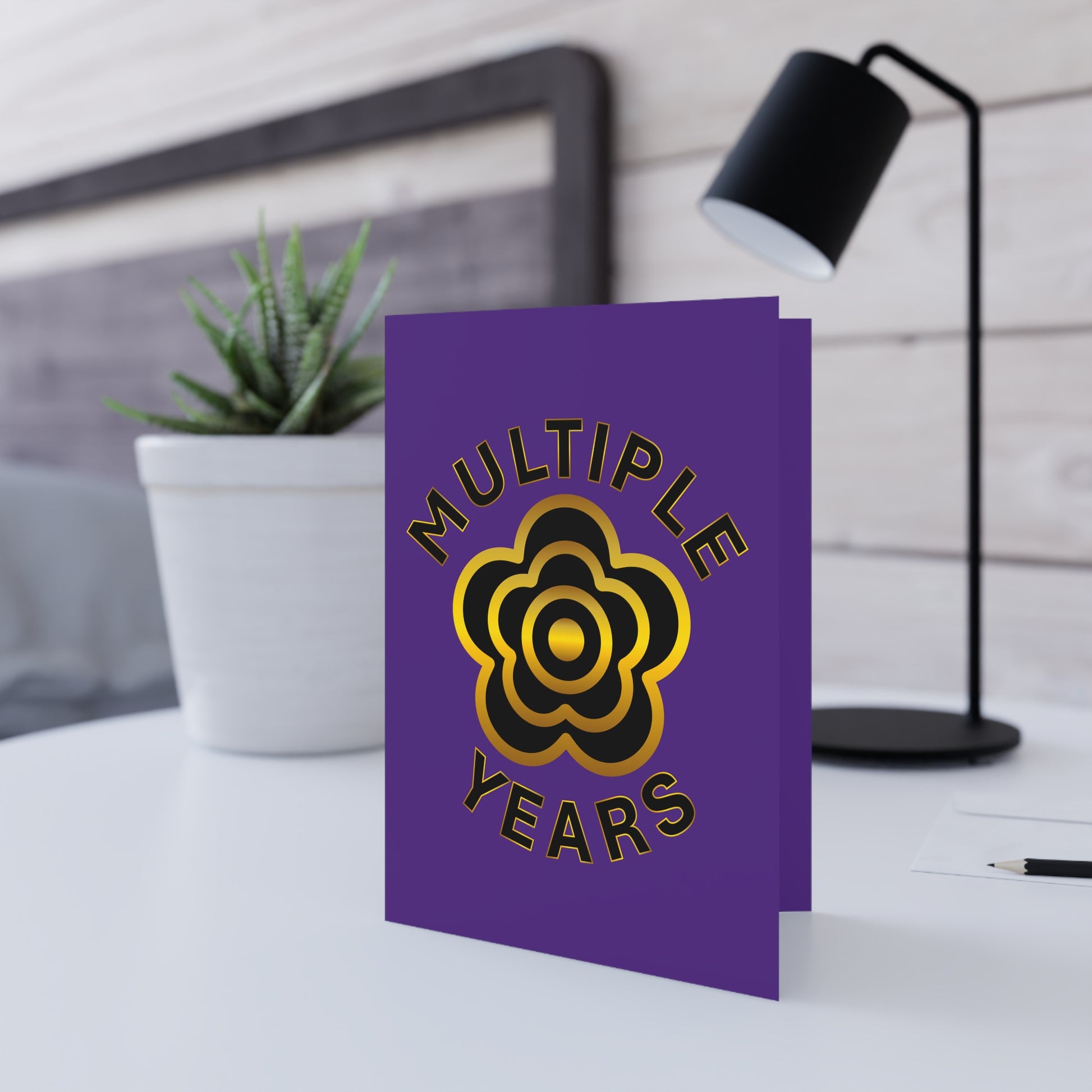 P🌺🌺P2Poppies Multiple Years Milestone Greeting Card