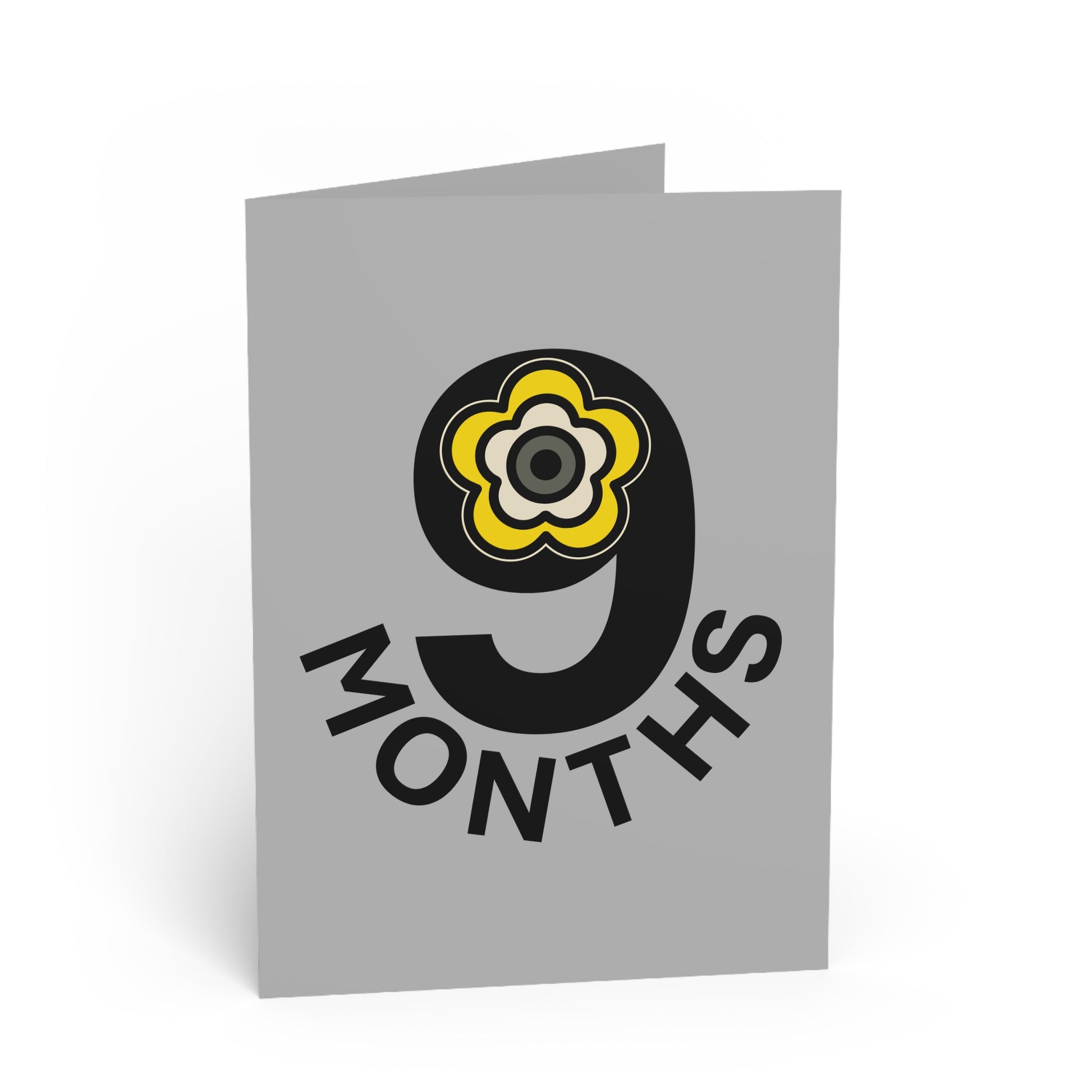 P🌺🌺P2Poppies 9 Months Milestone Greeting Card