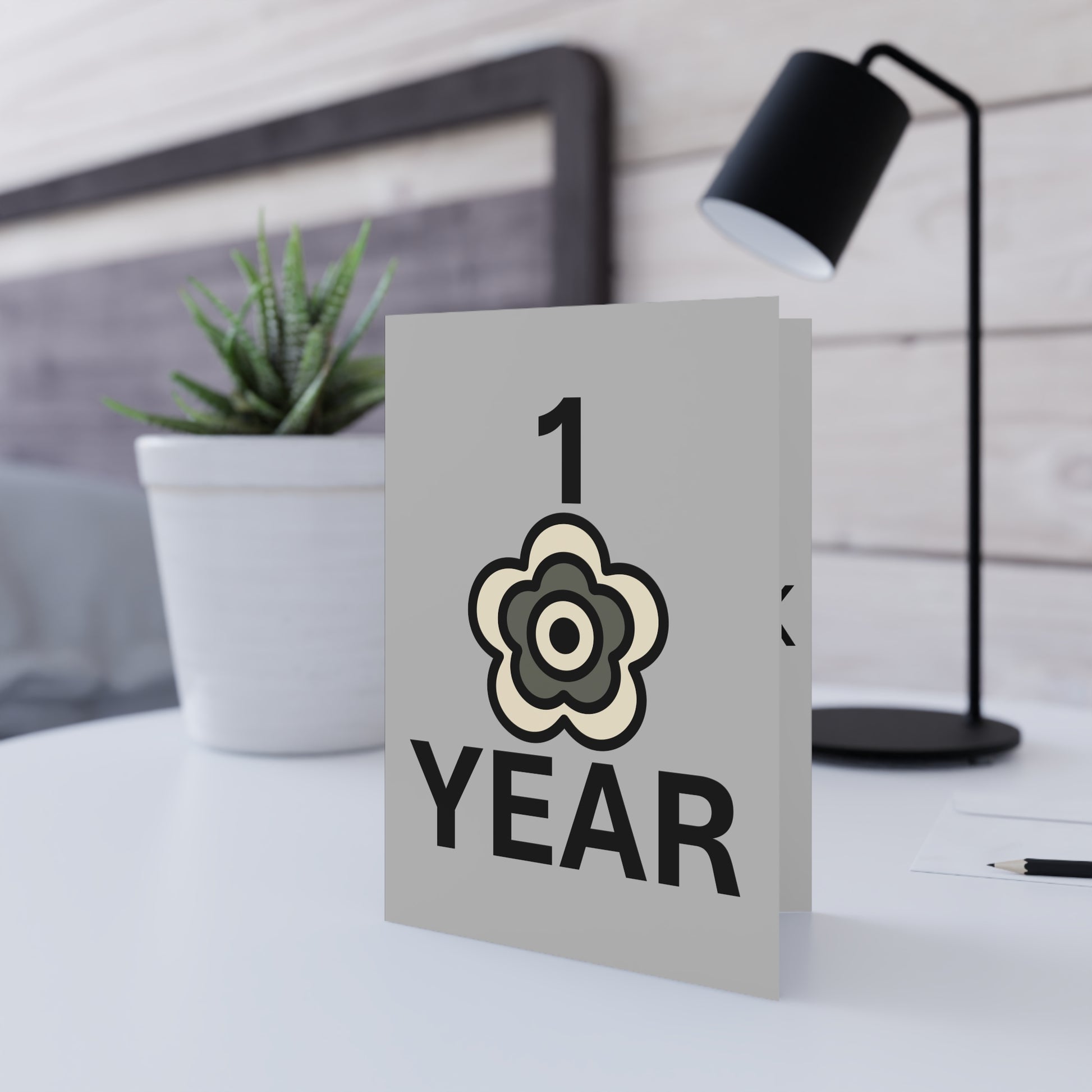 P🌺🌺P2Poppies 1 Year Milestone Greeting Card