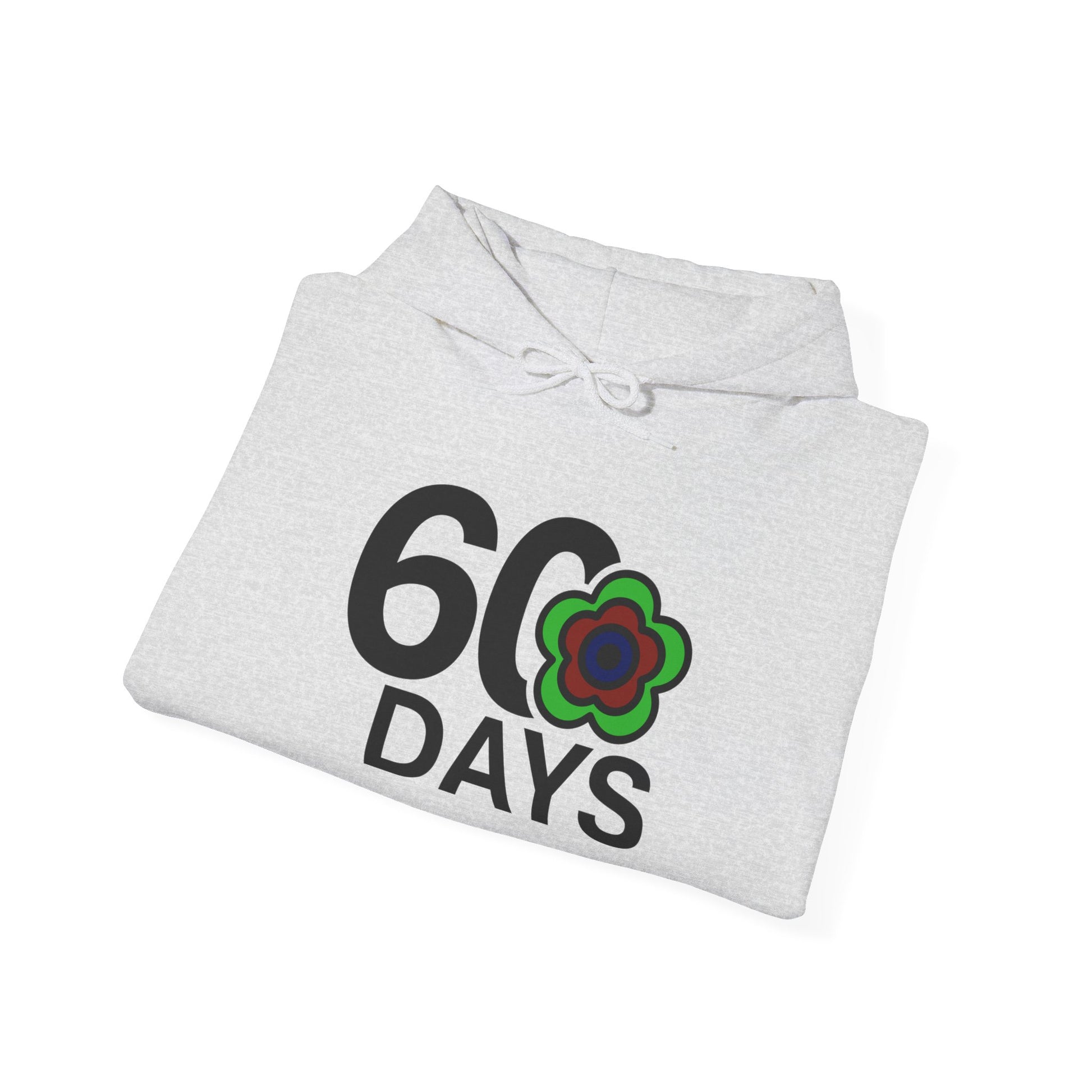 P🌺🌺P2Poppies 60 Days Sober Hoodie – Recovery Milestone Sweatshirt