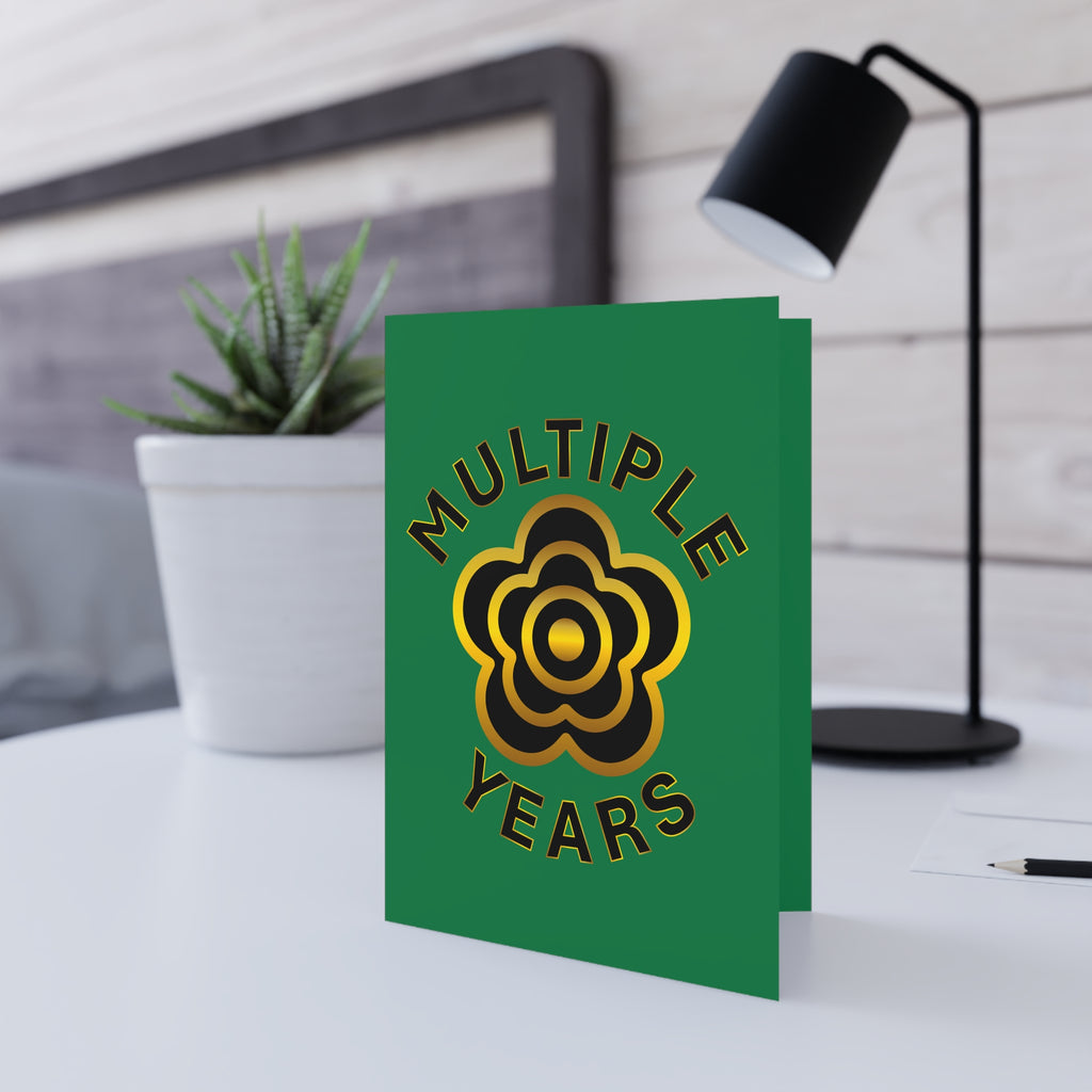 P🌺🌺P2Poppies Multiple Years Milestone Greeting Card