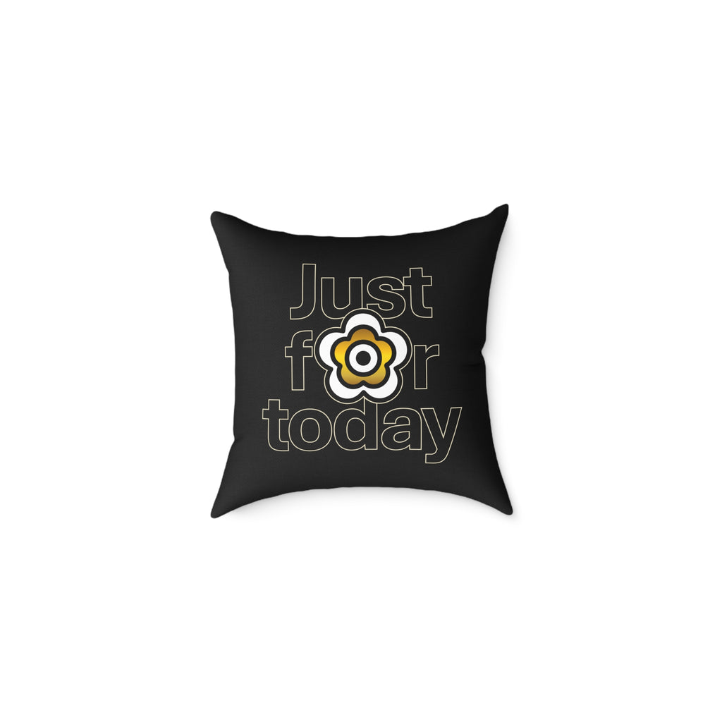 P🌺🌺P2Poppies Just for Today 16" x 16" Cushion – Recovery Inspiration Pillow