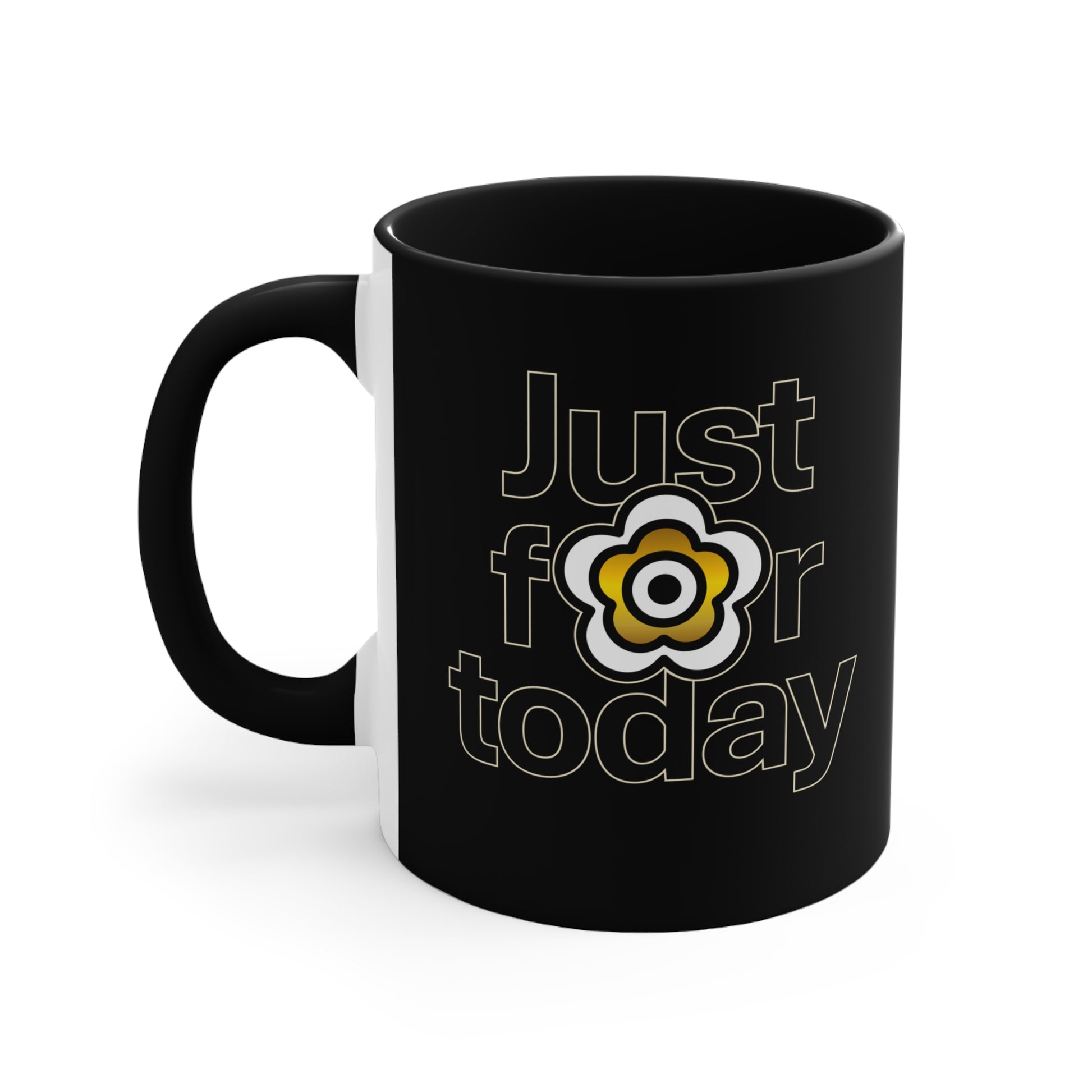 P🌺🌺P2Poppies Just for Today – Motivational Recovery Mug