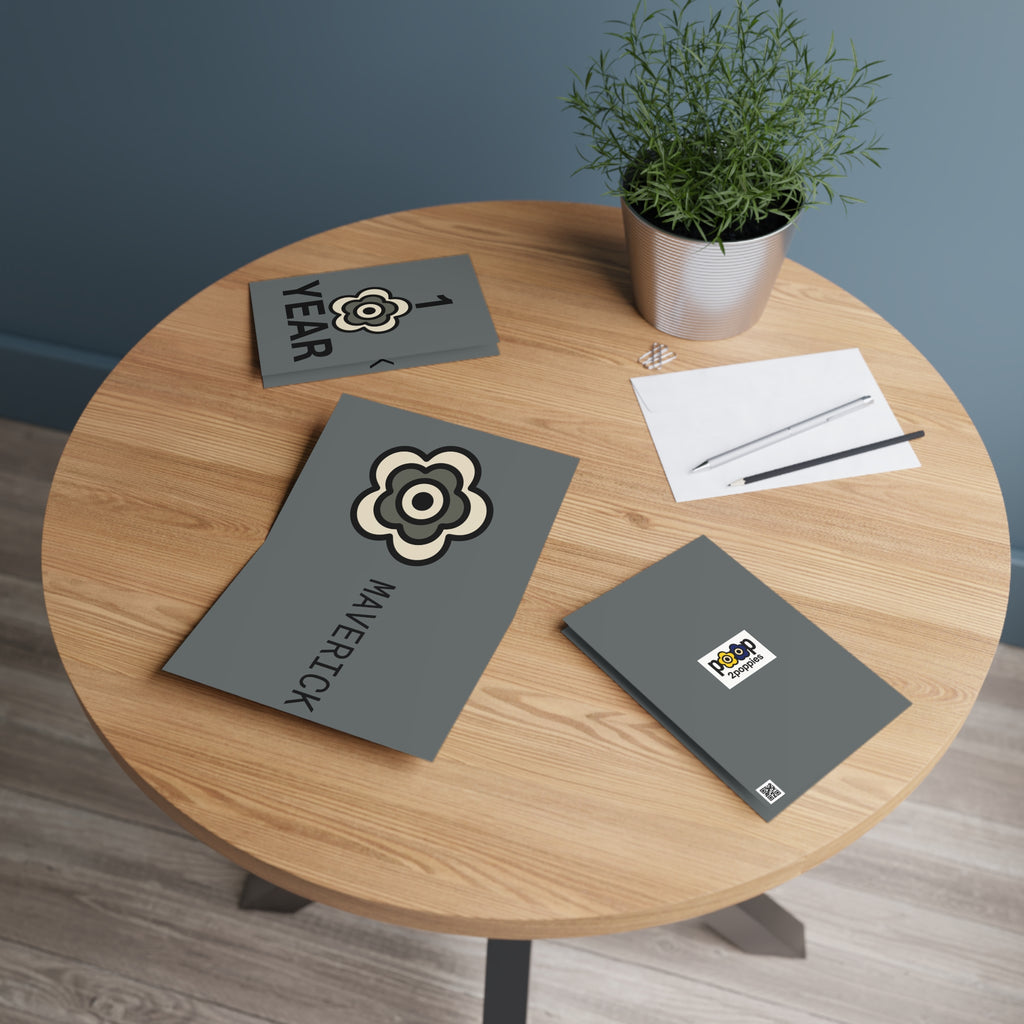 P🌺🌺P2Poppies 1 Year Milestone Greeting Card