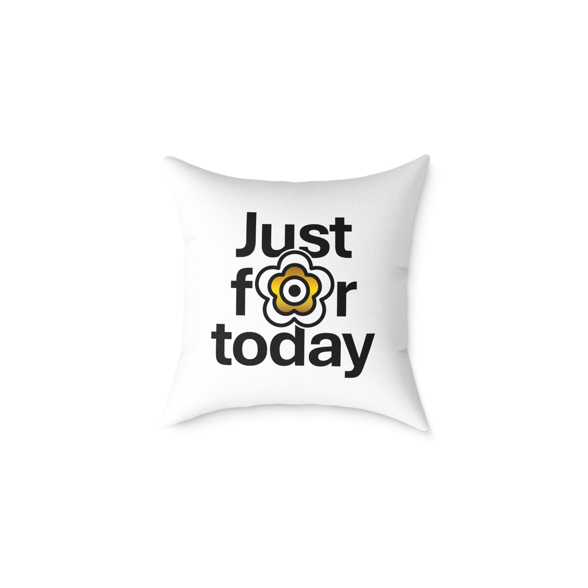 P🌺🌺P2Poppies Just for Today 18" x 18" Cushion – Recovery Inspiration Pillow