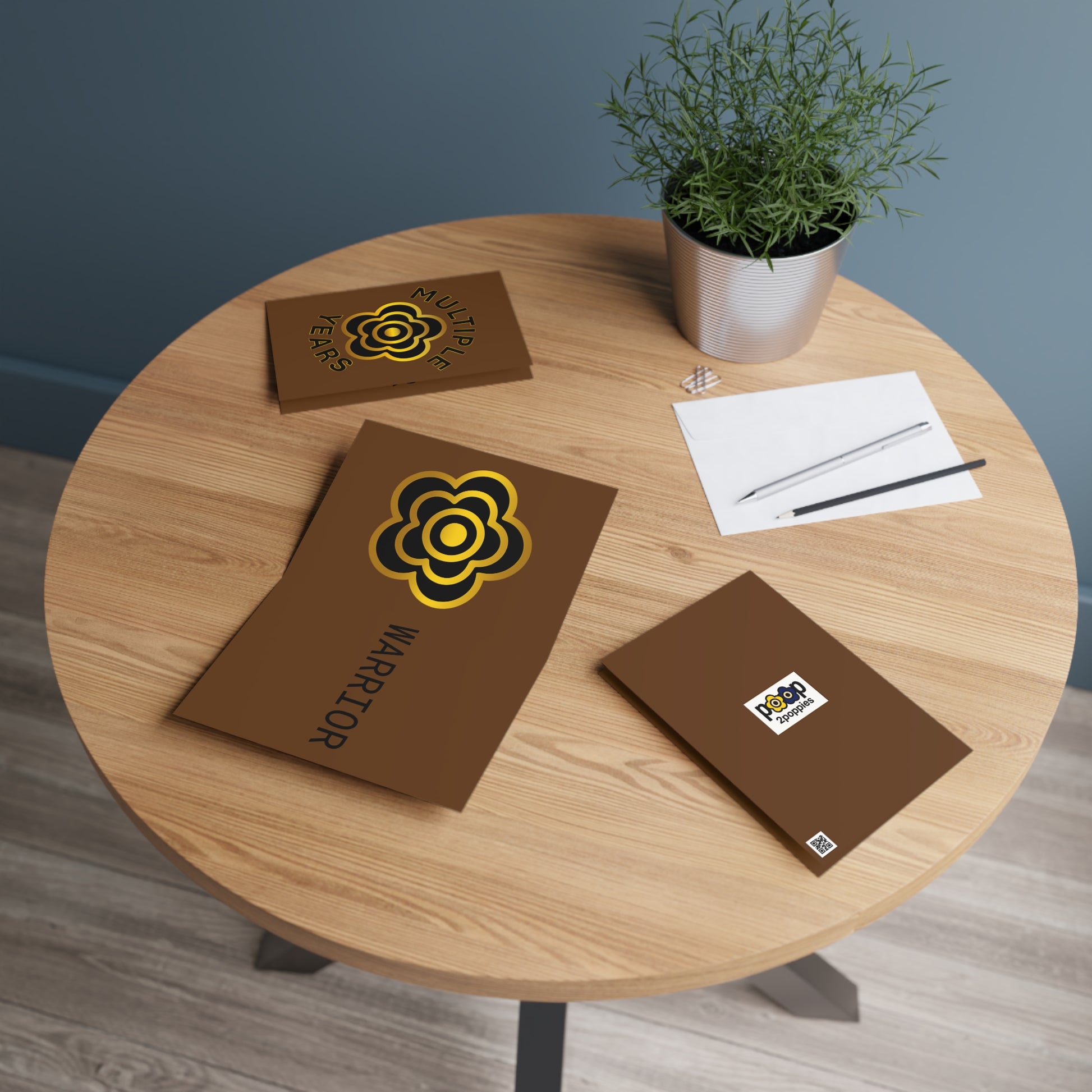 P🌺🌺P2Poppies Multiple Years Milestone Greeting Card