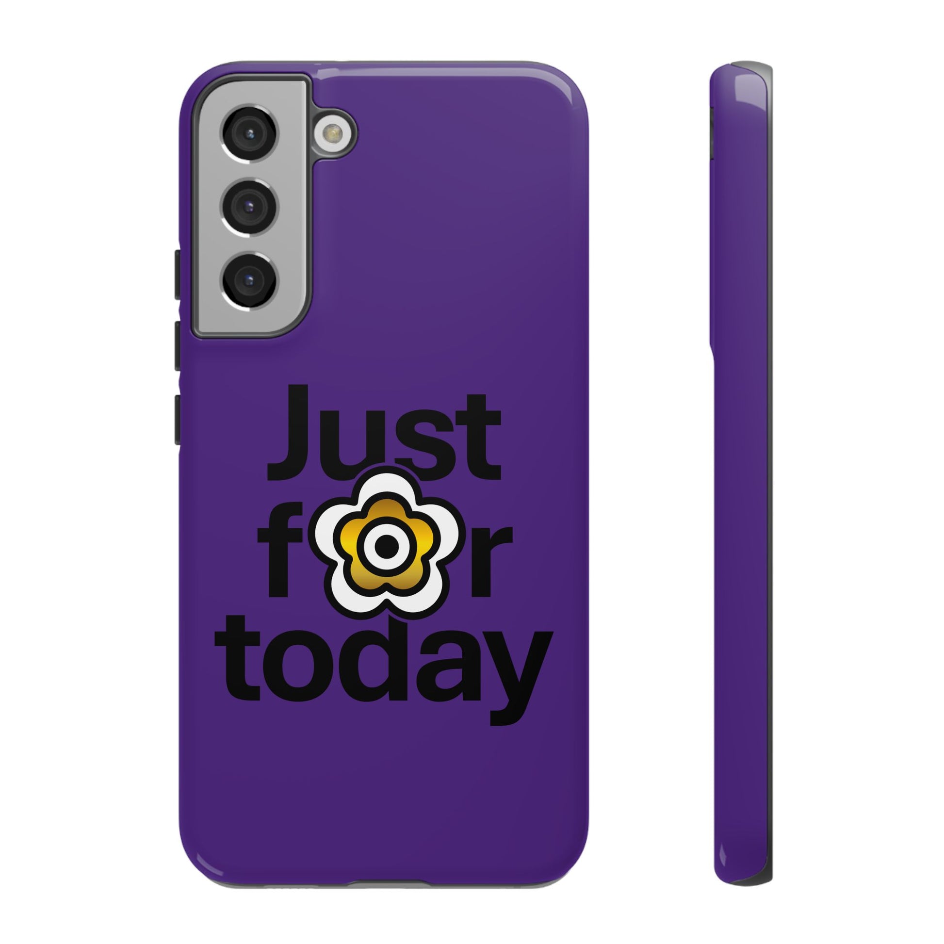 P🌺🌺P2Poppies Just for Today Samsung Phone Case – Inspirational Recovery Protection