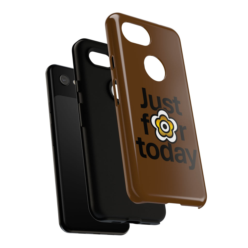 P🌺🌺P2Poppies Just for Today Google Phone Case – Inspirational Recovery Protection