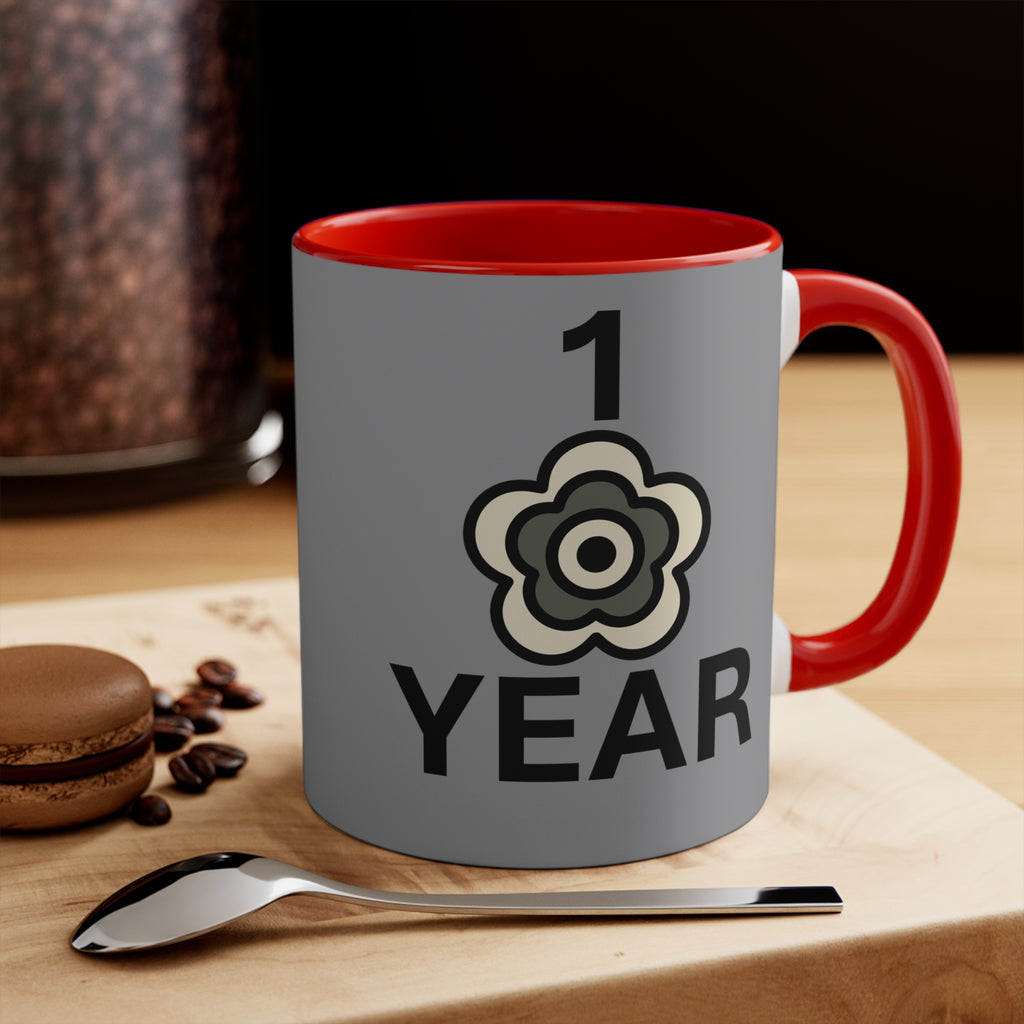 P🌺🌺P2Poppies 1 Year – Motivational Recovery Mug