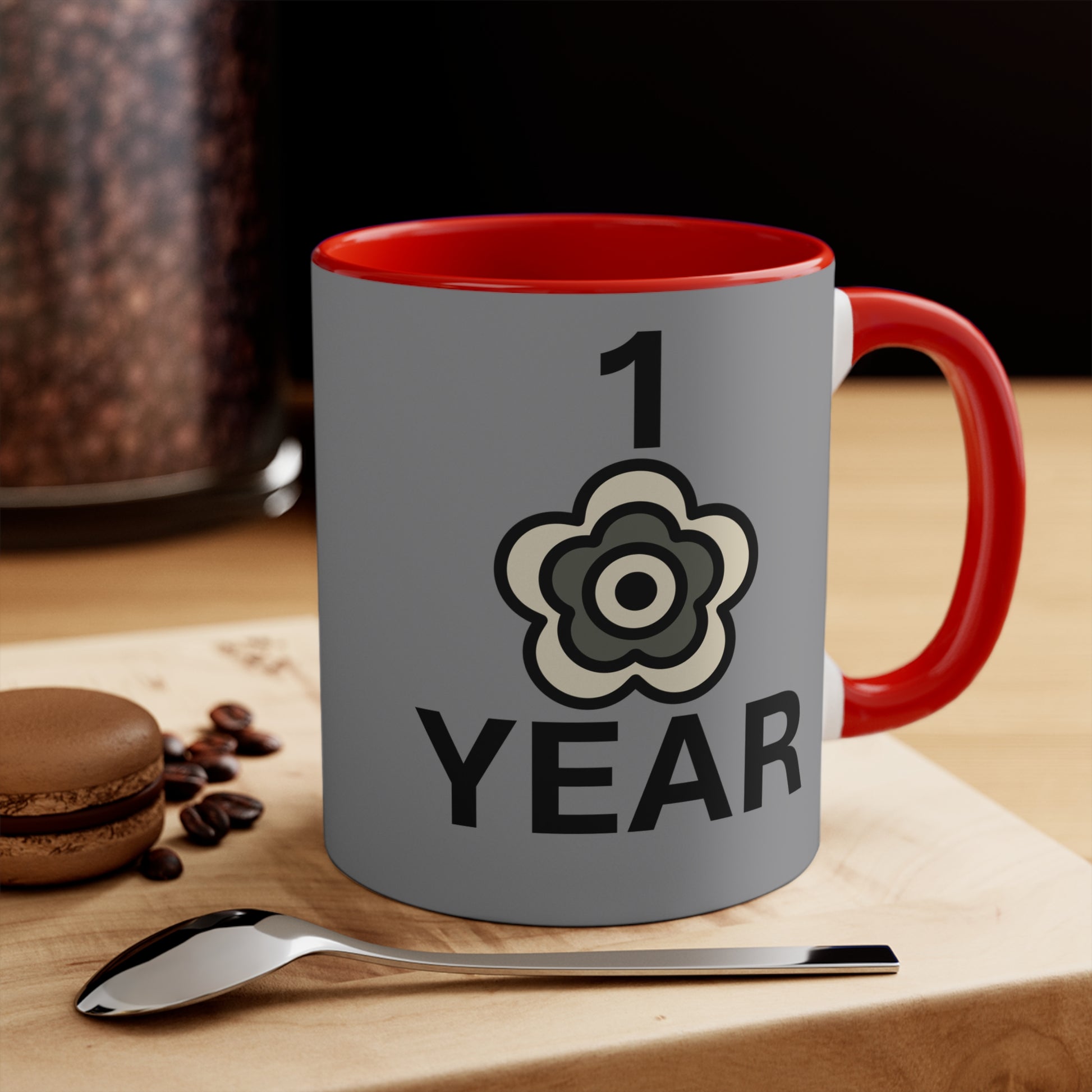 P🌺🌺P2Poppies 1 Year – Motivational Recovery Mug