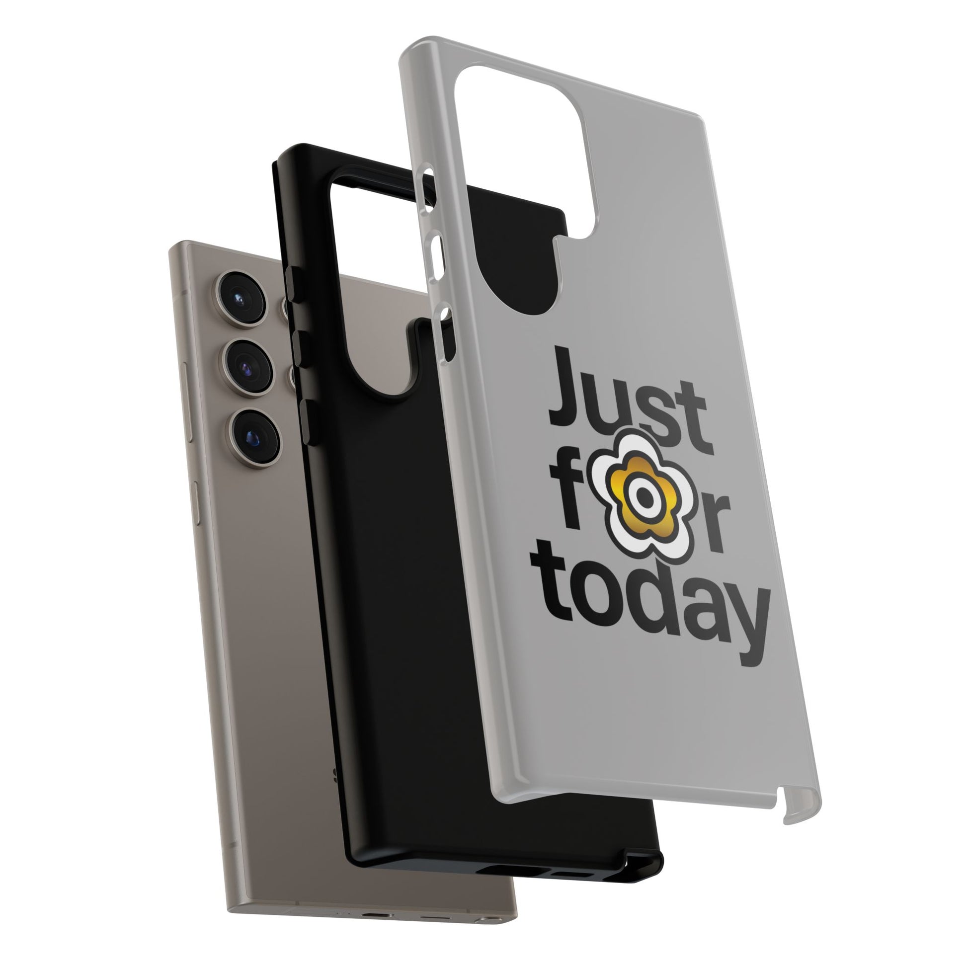 P🌺🌺P2Poppies Just for Today Samsung Phone Case – Inspirational Recovery Protection