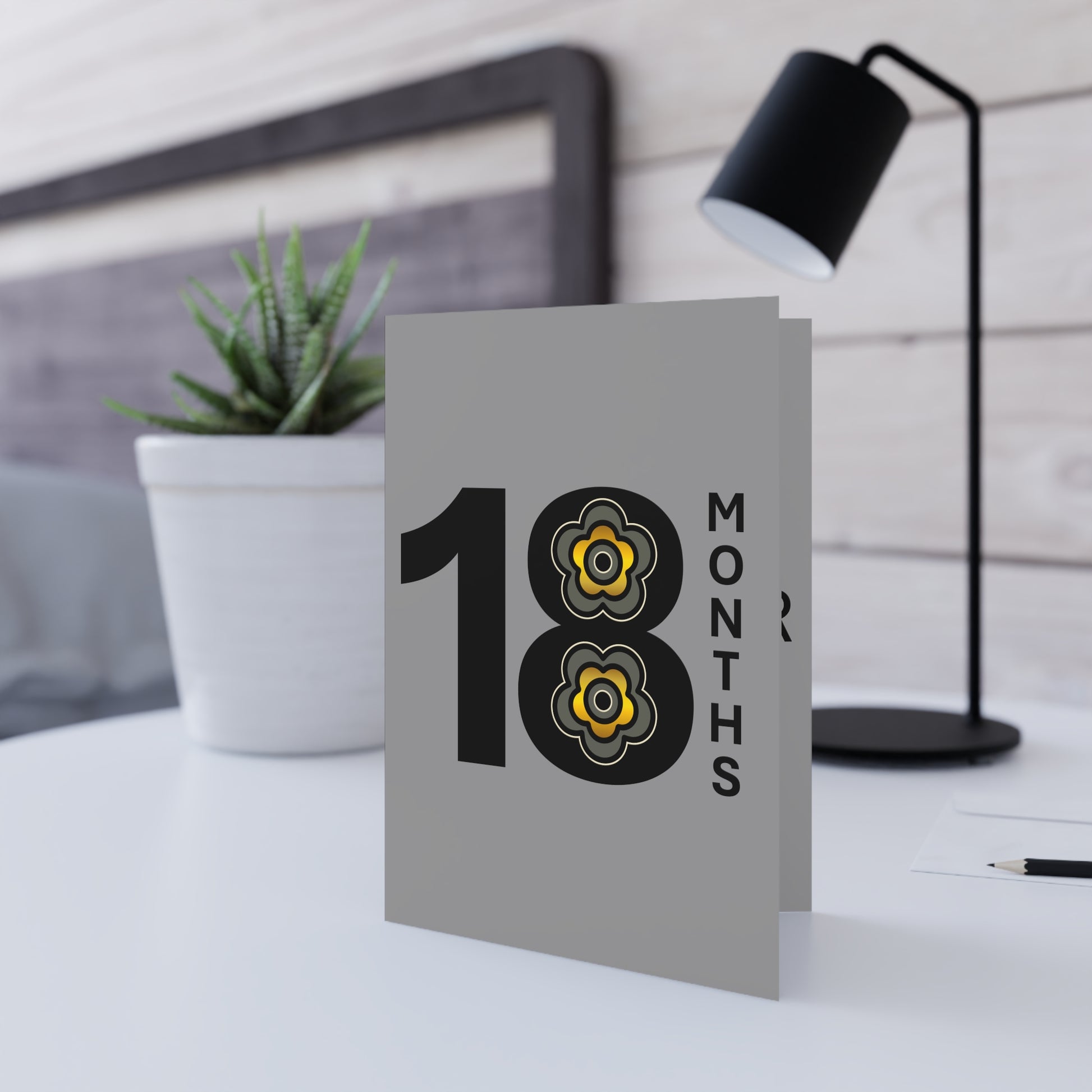 P🌺🌺P2Poppies 18 Months Milestone Greeting Card