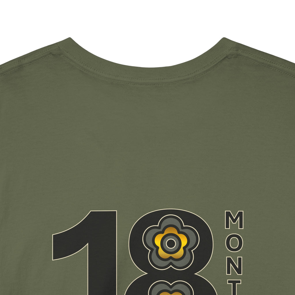 P🌺🌺P2Poppies 18 Months Sober – Motivational Recovery T-Shirt