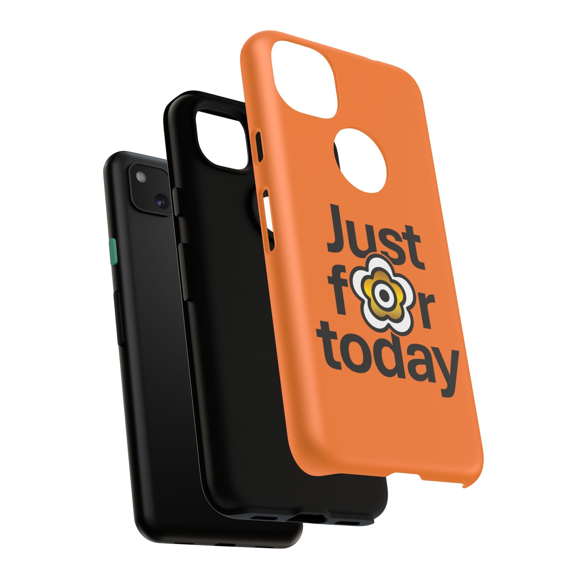 P🌺🌺P2Poppies Just for Today Google Phone Case – Inspirational Recovery Protection