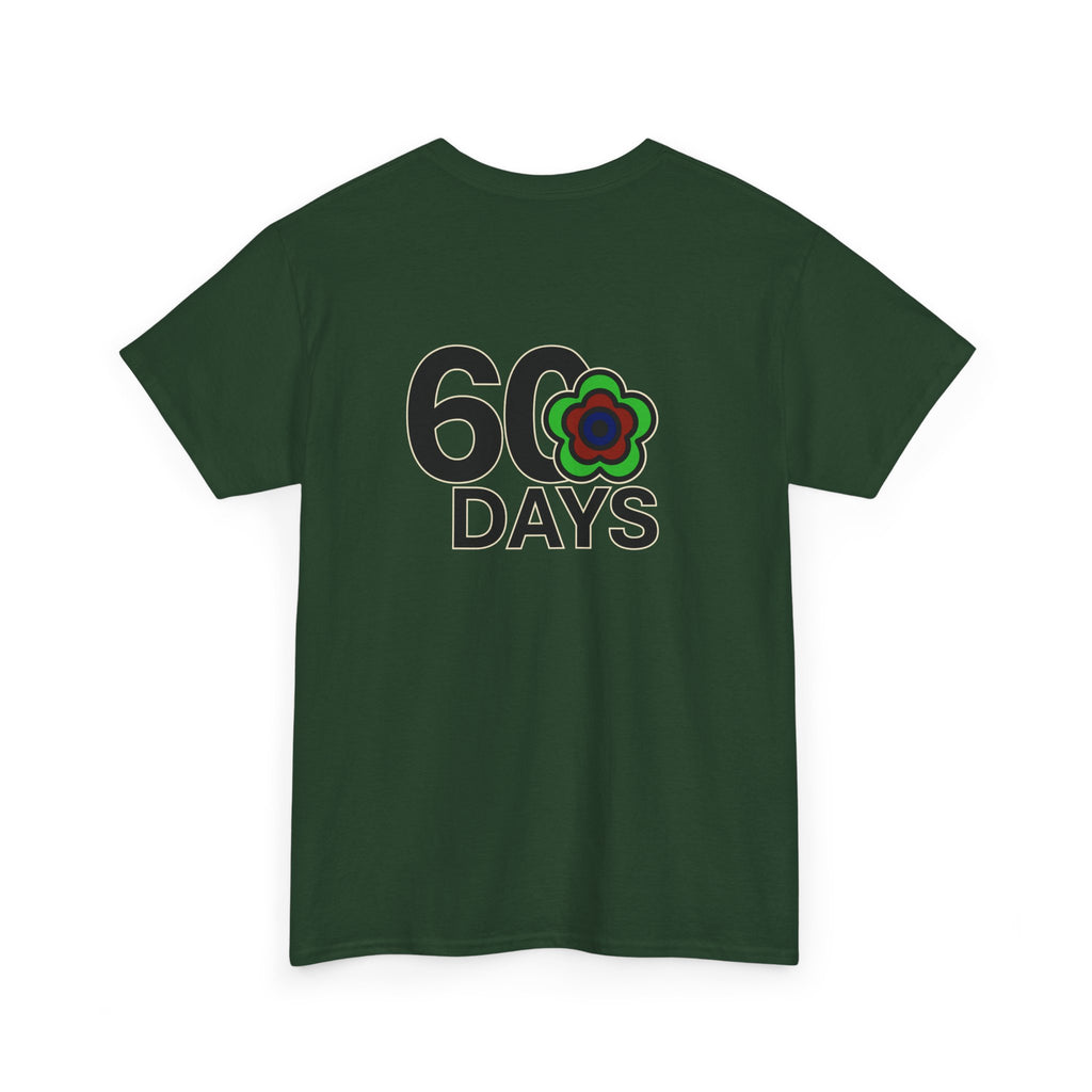 P🌺🌺P2Poppies 60 Days Sober – Motivational Recovery T-Shirt