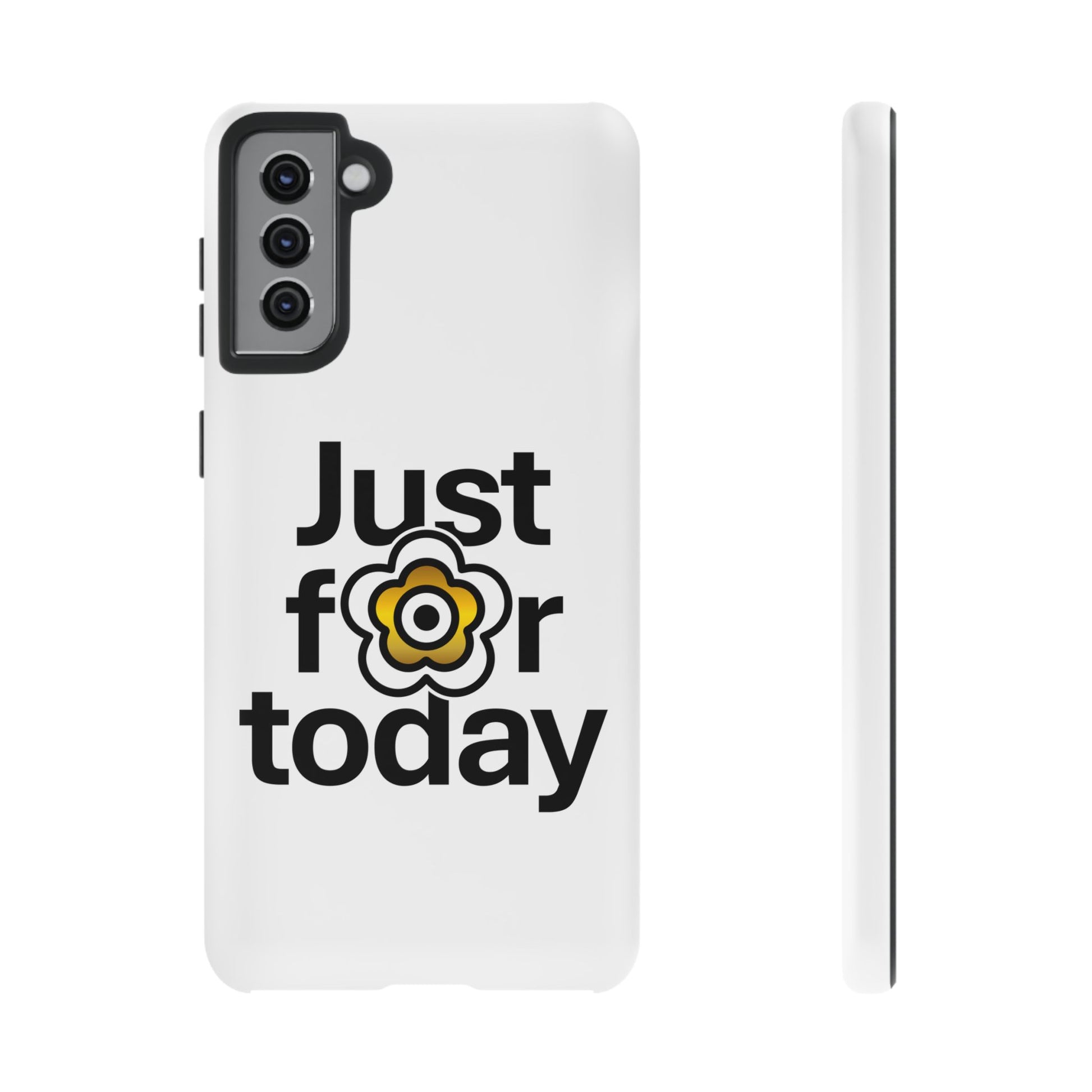 P🌺🌺P2Poppies Just for Today Samsung Phone Case – Inspirational Recovery Protection