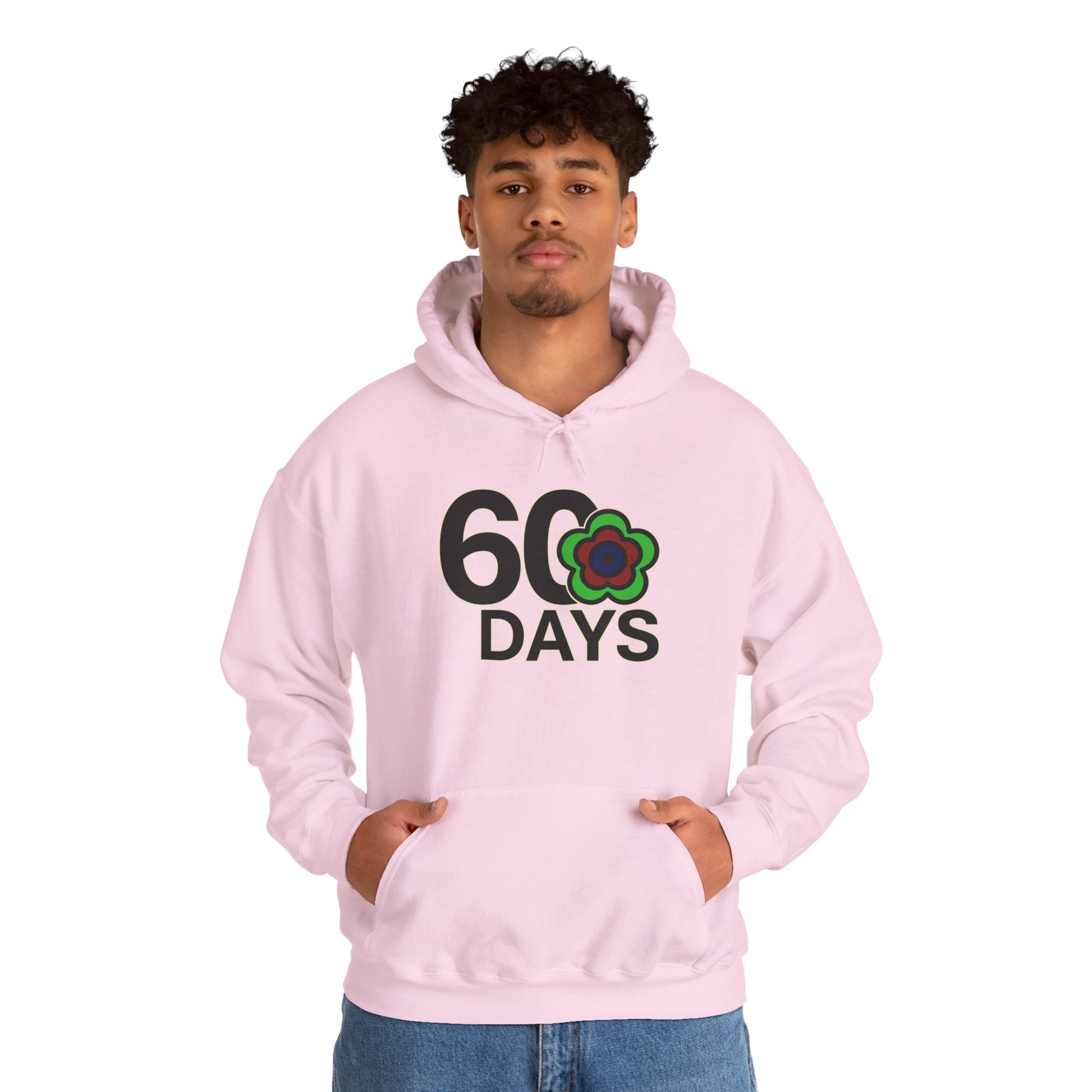 P🌺🌺P2Poppies 60 Days Sober Hoodie – Recovery Milestone Sweatshirt