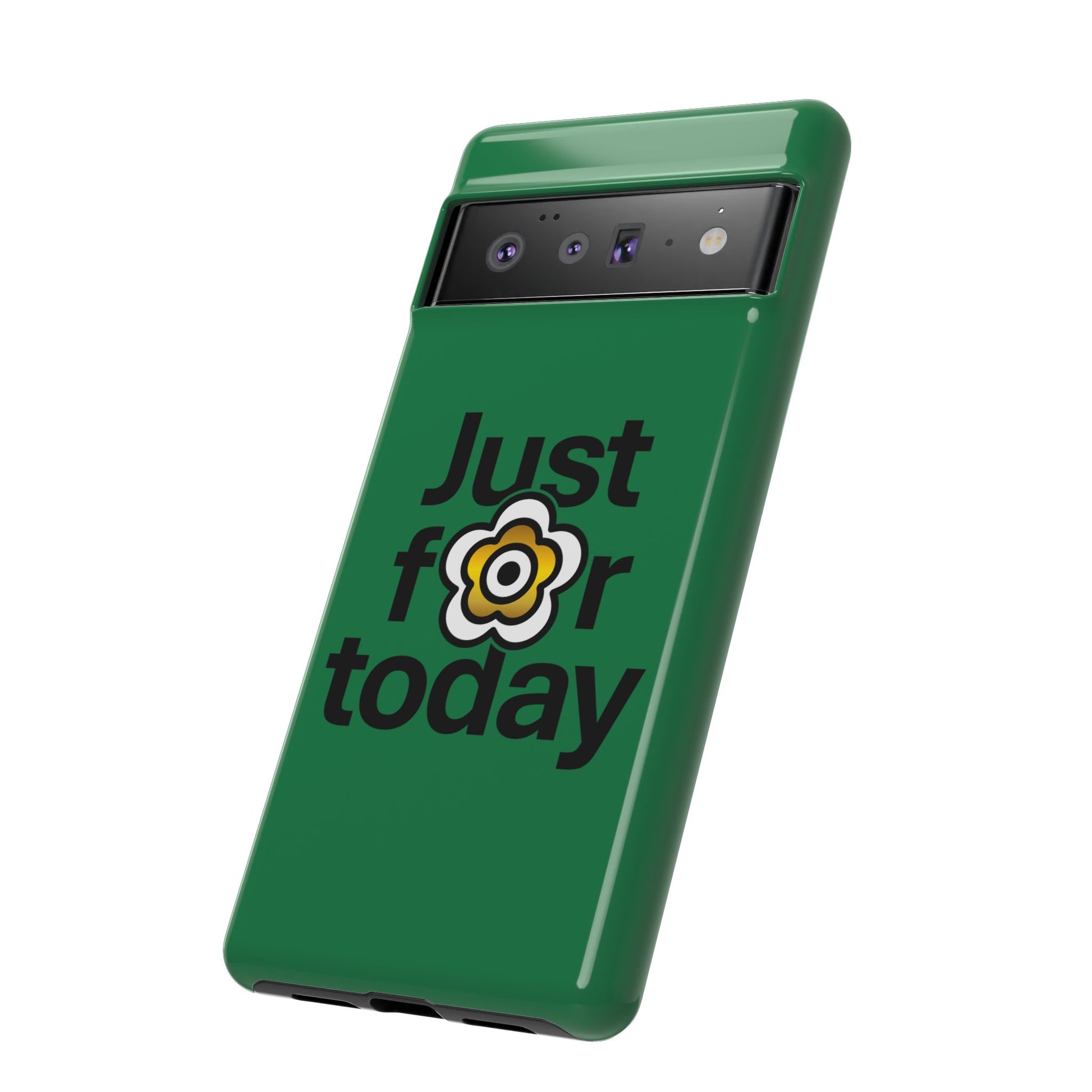 P🌺🌺P2Poppies Just for Today Google Phone Case – Inspirational Recovery Protection