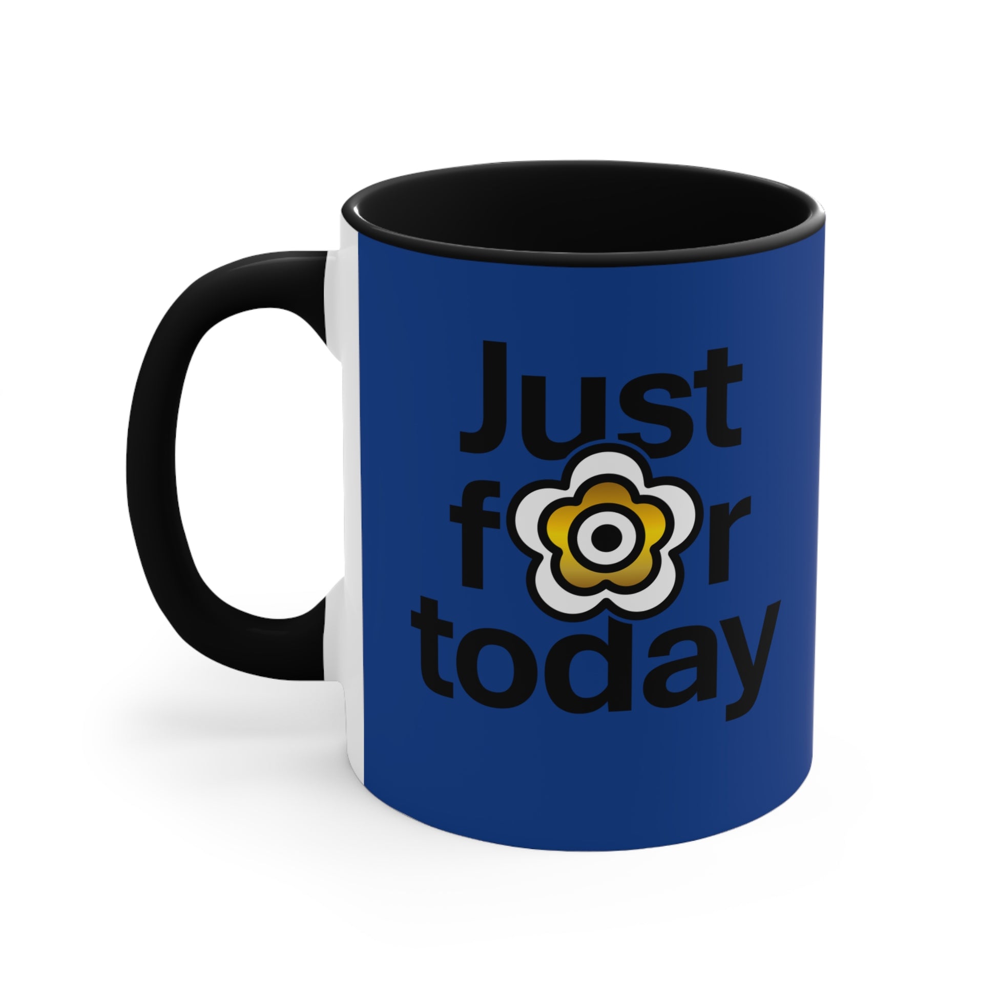 P🌺🌺P2Poppies Just for Today – Motivational Recovery Mug