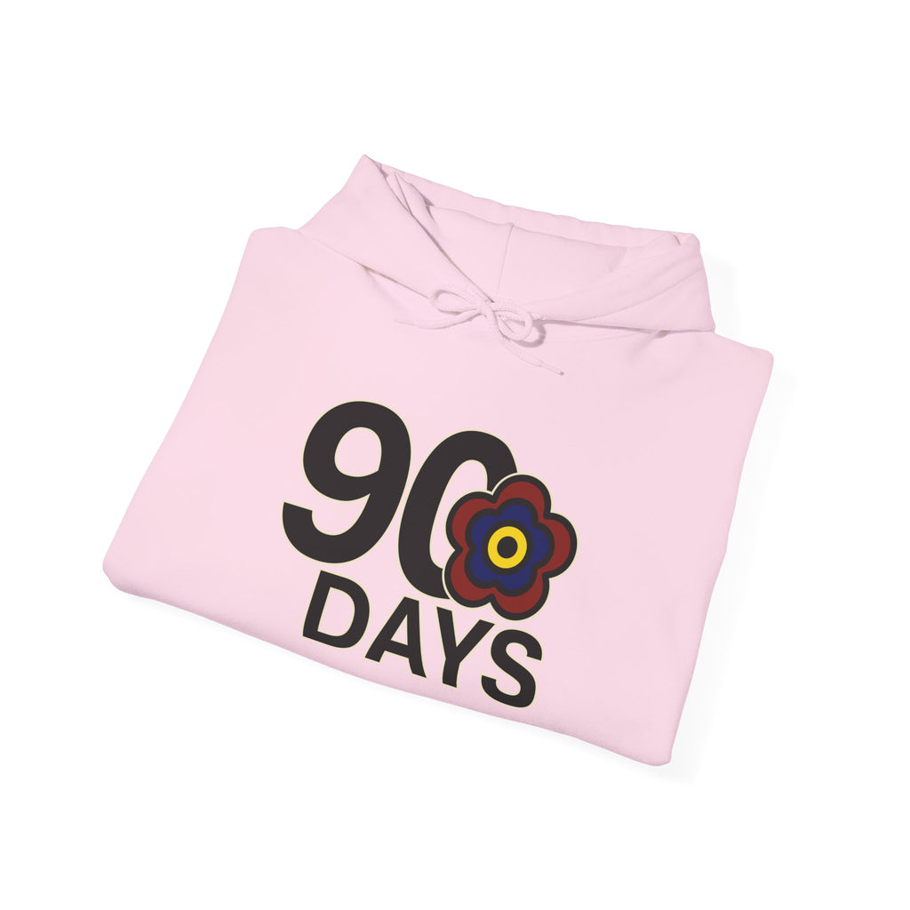 P🌺🌺P2Poppies 90 Days Sober Hoodie – Recovery Milestone Sweatshirt