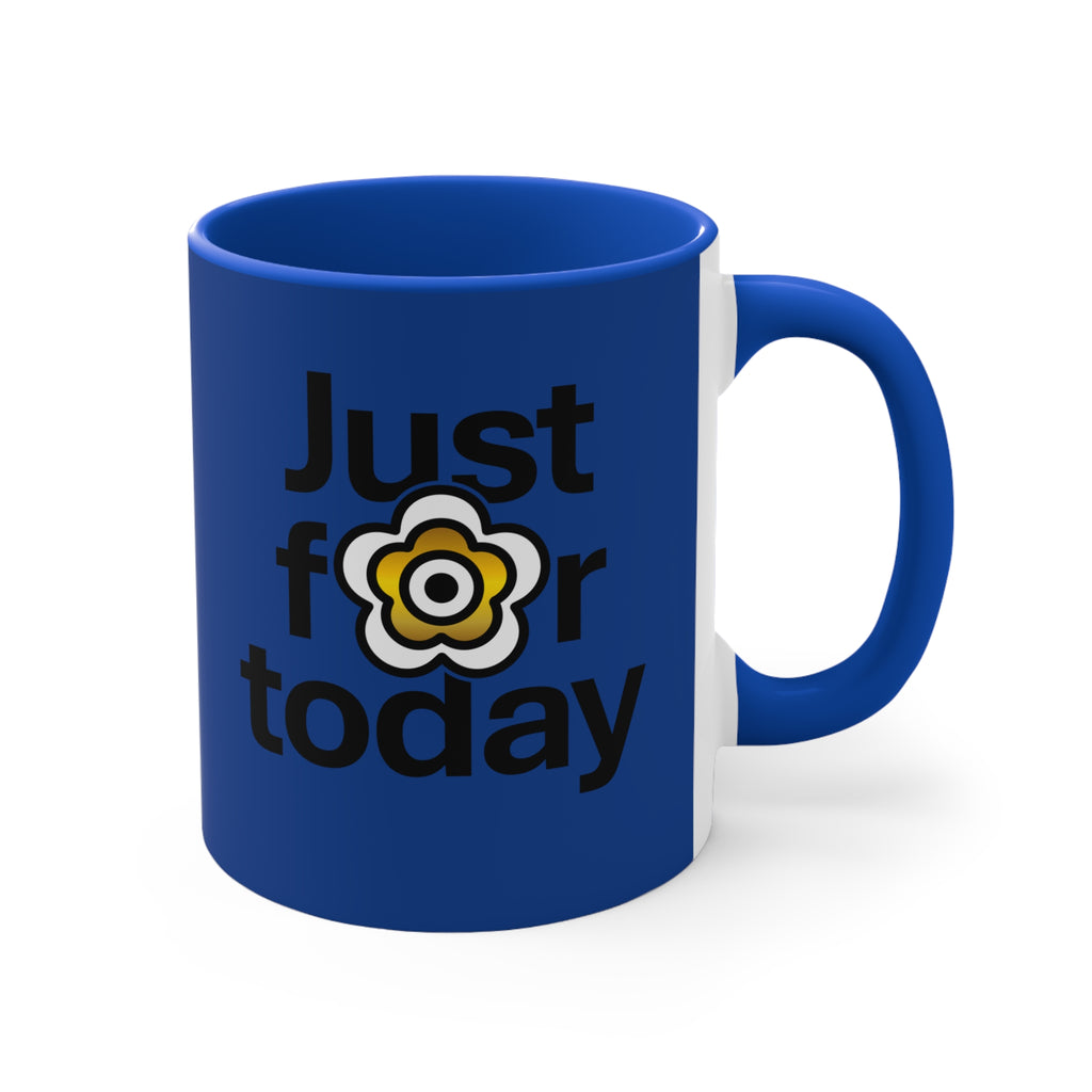 P🌺🌺P2Poppies Just for Today – Motivational Recovery Mug