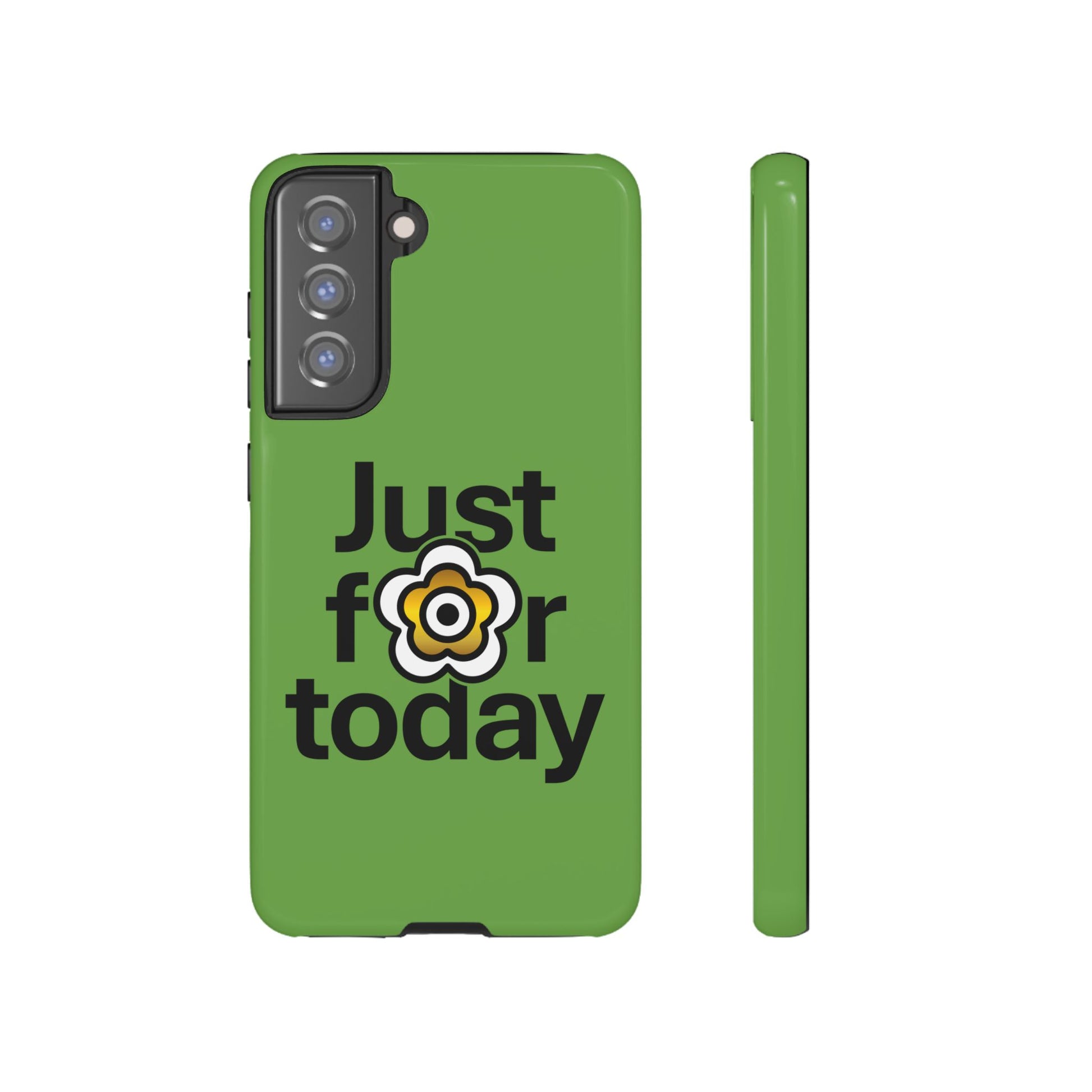 P🌺🌺P2Poppies Just for Today Samsung Phone Case – Inspirational Recovery Protection