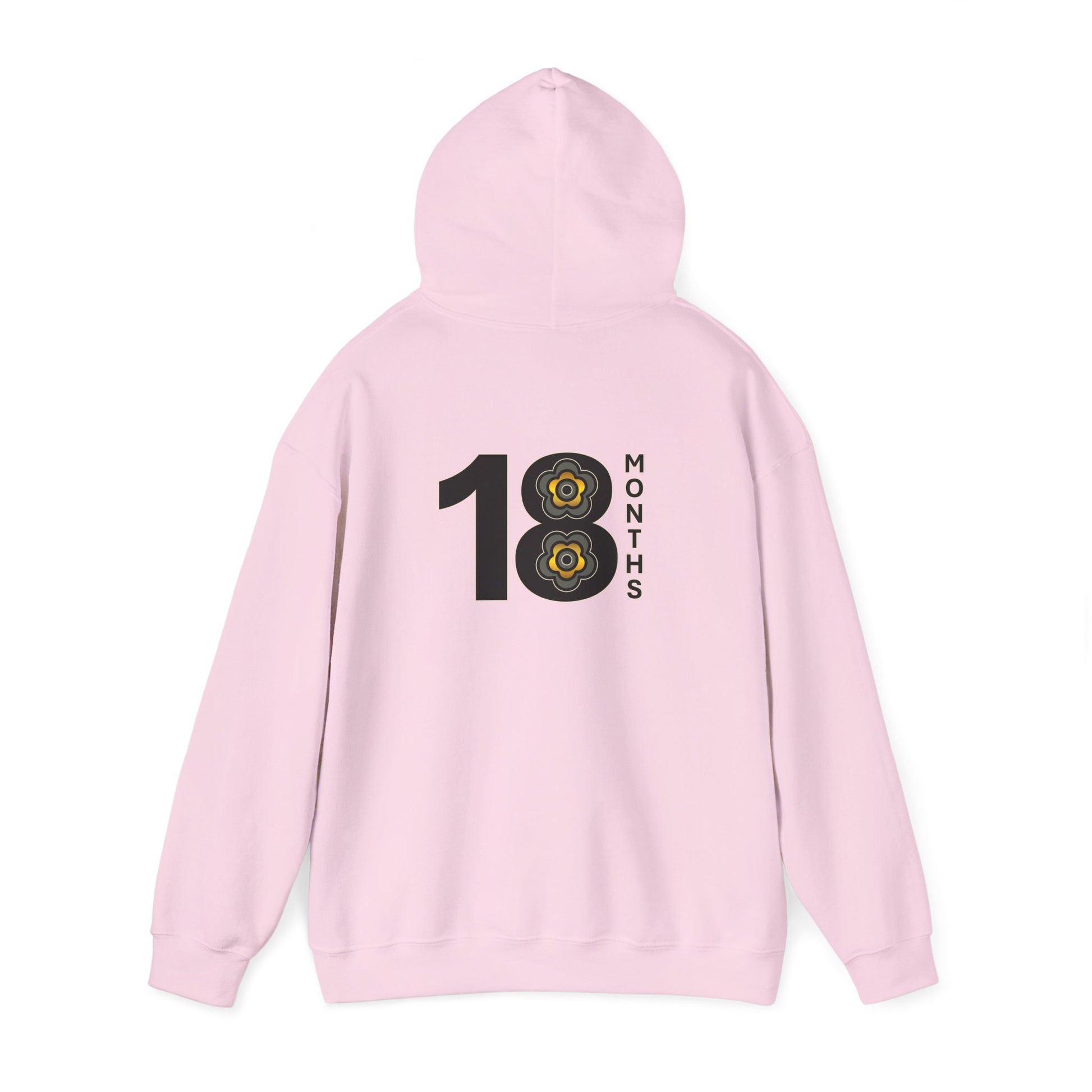 P🌺🌺P2Poppies 18 Months Sober Hoodie – Recovery Milestone Sweatshirt